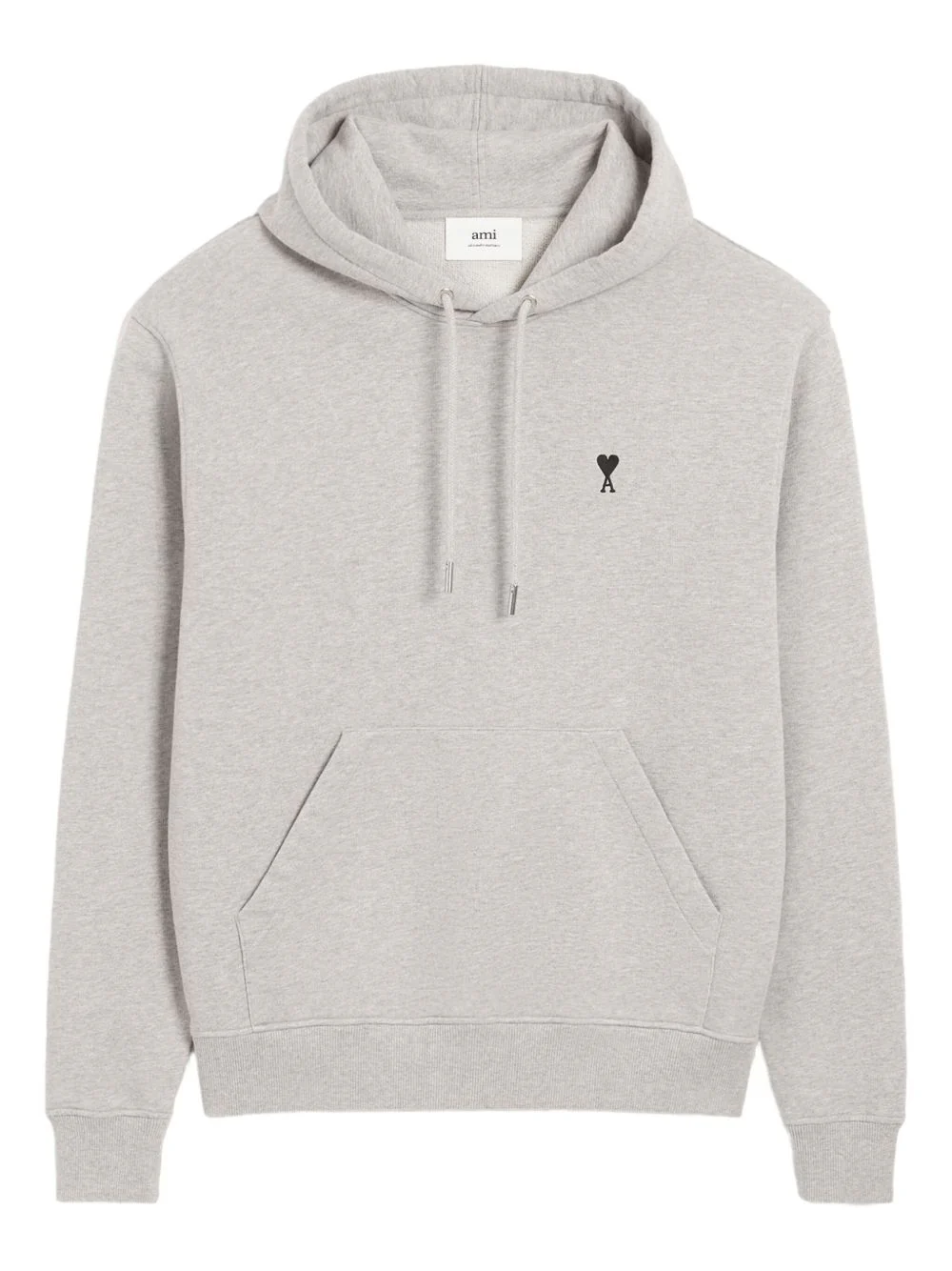 Ami Paris Men's Classic Hoodie with Embroidered Logo