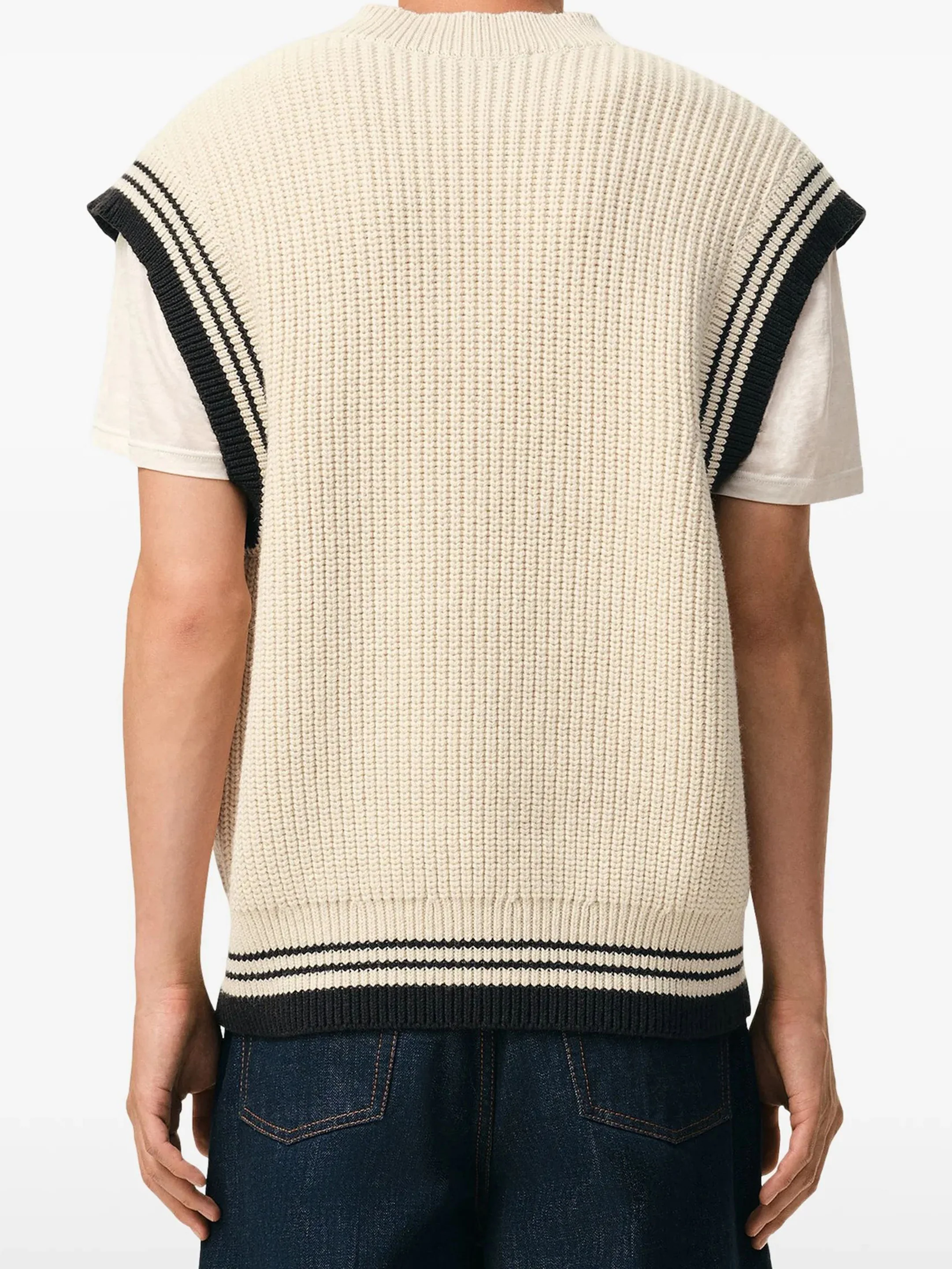 Ami Paris Men's V-Neck Sleeveless Sweater - Image 2
