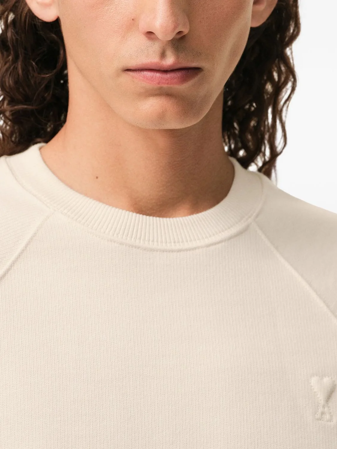 Ami Paris Mini Embossed Sweatshirt T-Shirt - Image 3
