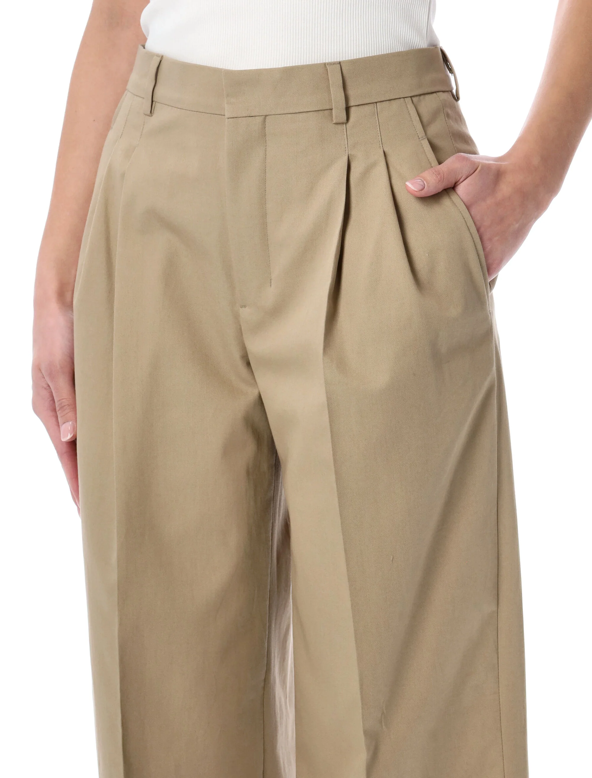 Ami Paris Pleated Trousers - Image 3