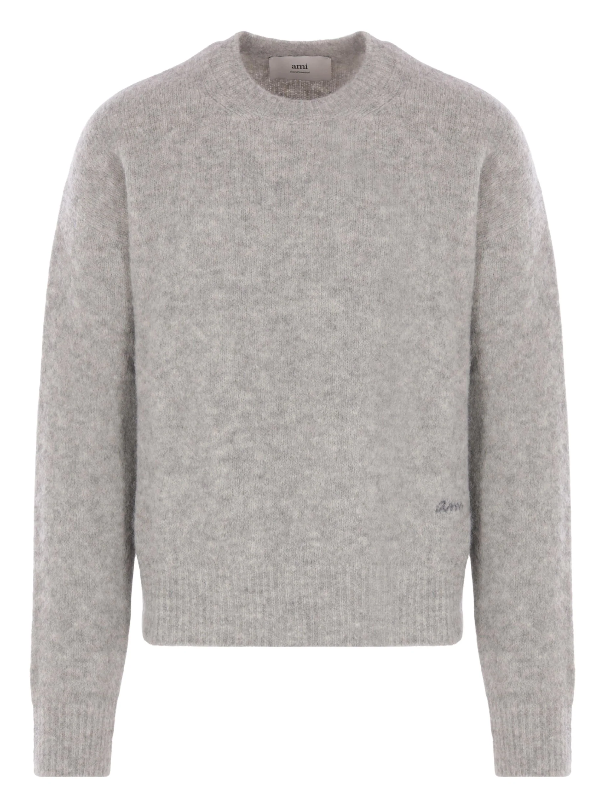 Ami Paris Ribbed Crew-neck Sweater