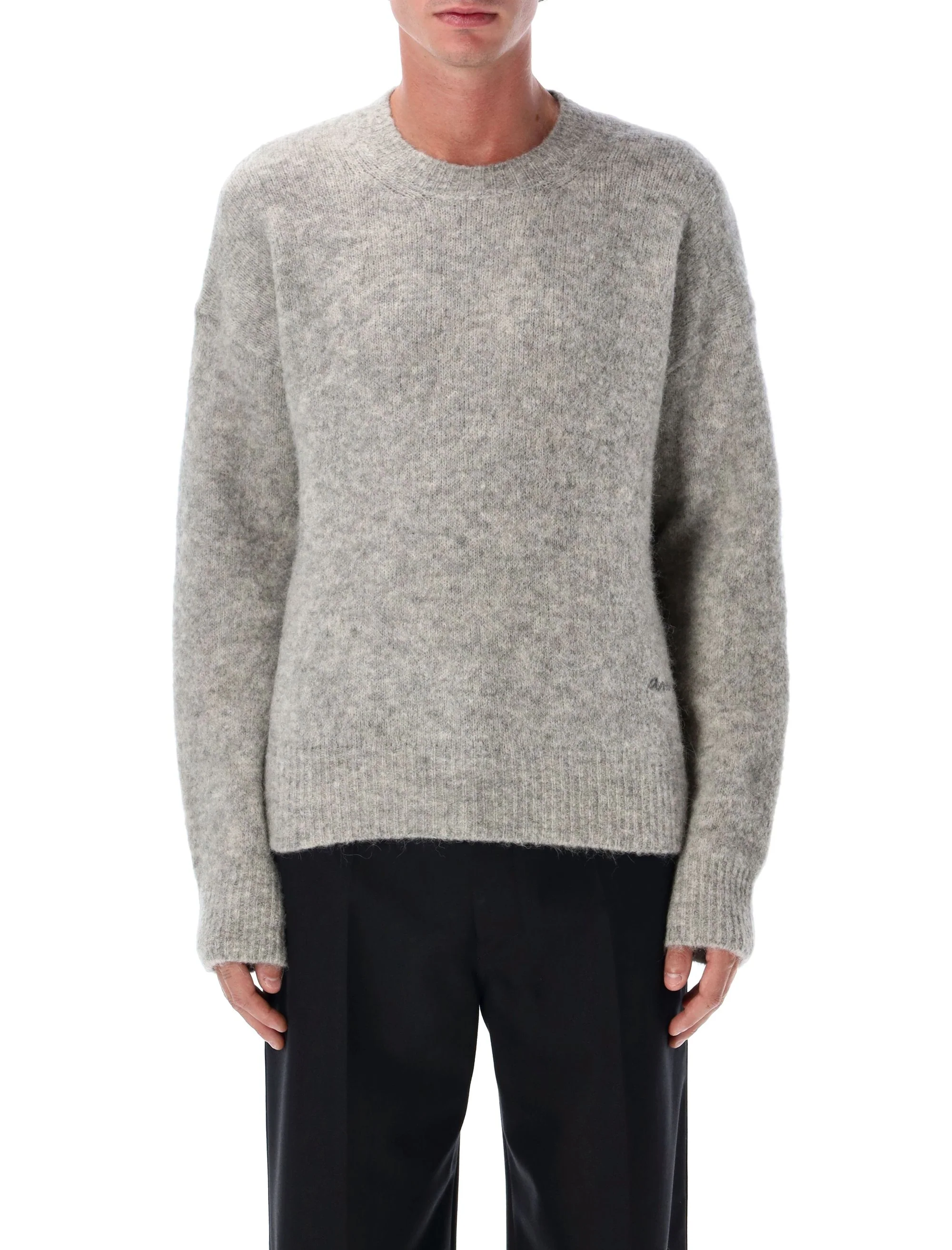 Ami Paris Ribbed Crew-neck Sweater - Image 2