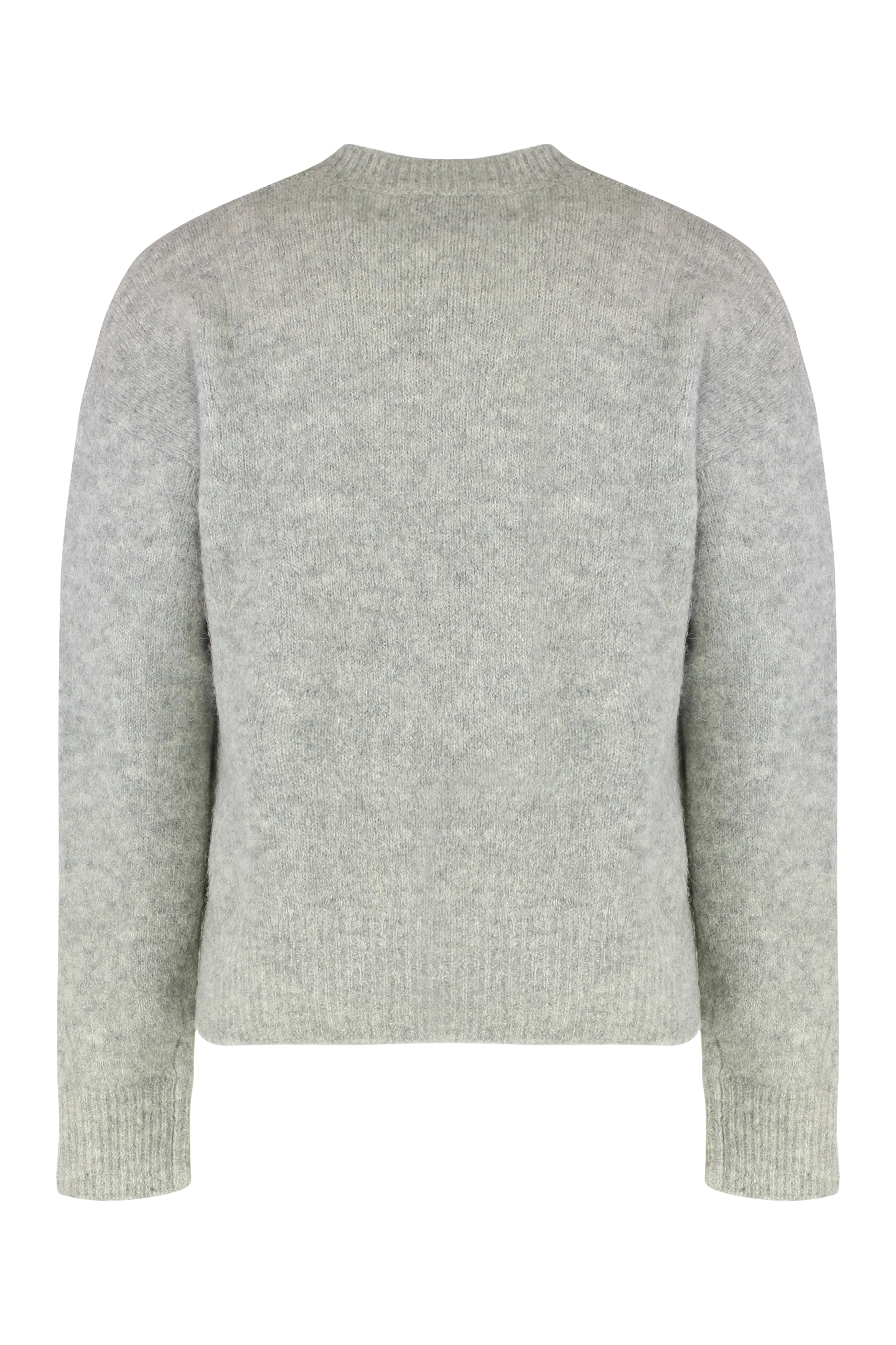 Ami Paris Round Neck Wool Blend Sweater for Men - Image 2