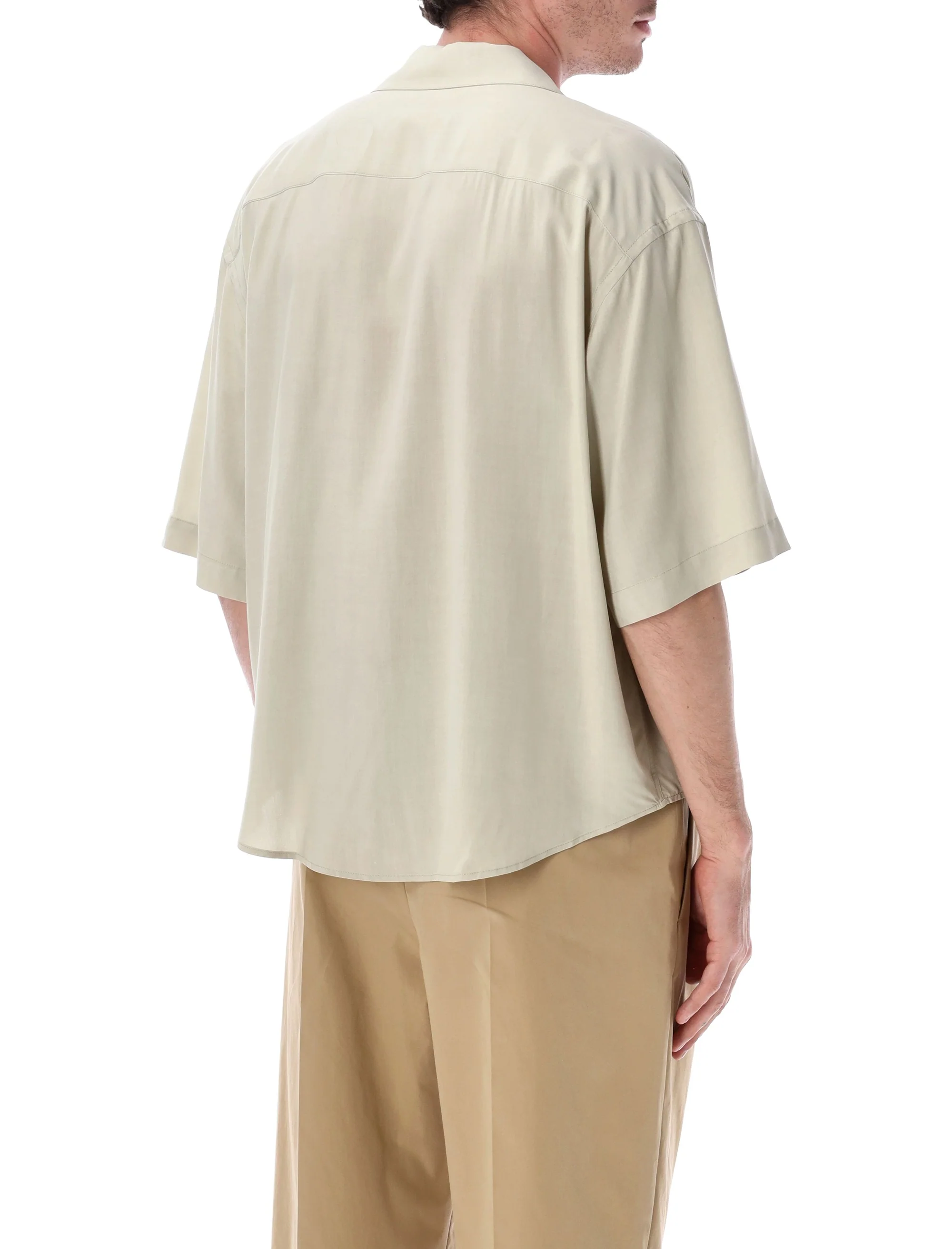 AMI PARIS Short Sleeve Embroidered Boxy Shirt - Image 2