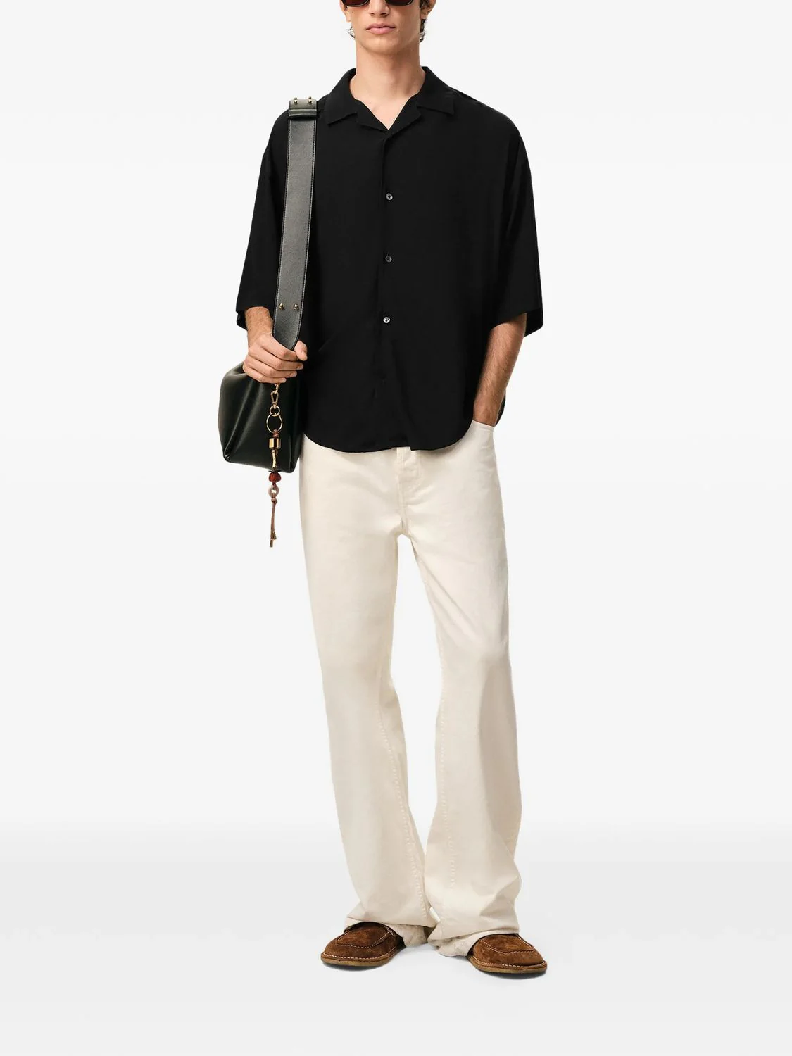 AMI PARIS Short Sleeve Embroidered Boxy Shirt - Image 4