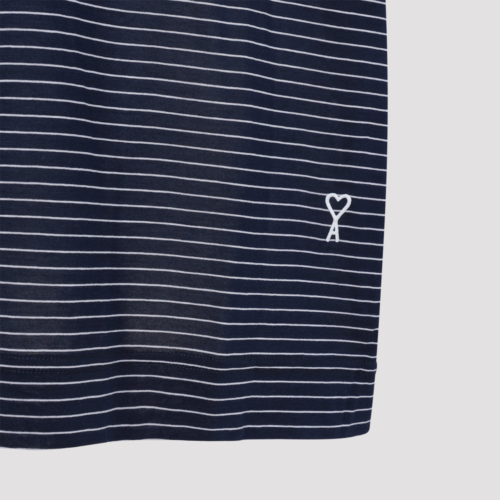 Ami Paris Striped Boxy Fit Polo - Men's SS26 Collection - Image 6