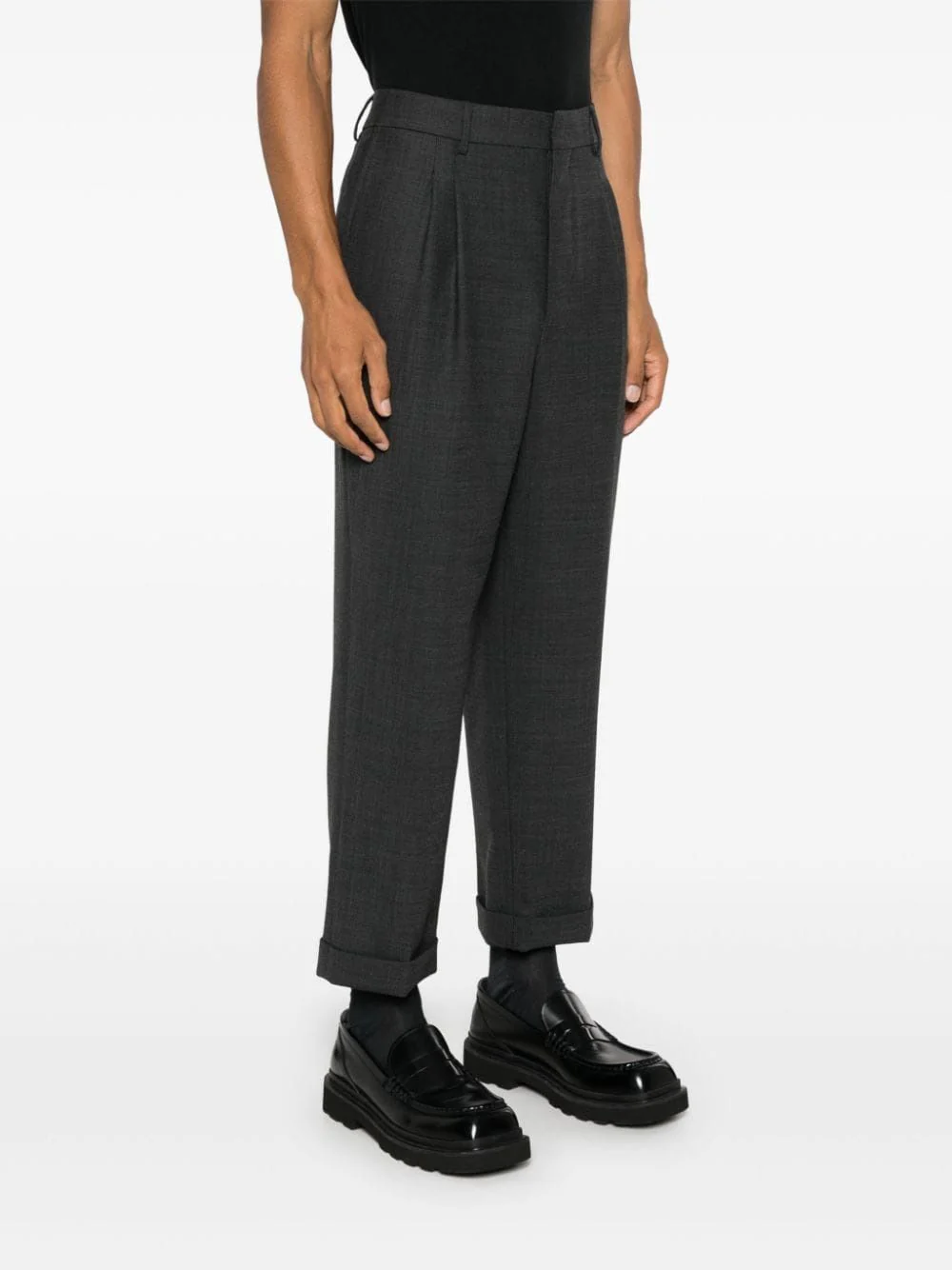 Ami Paris Tailored Carrot Fit Trousers - Image 3