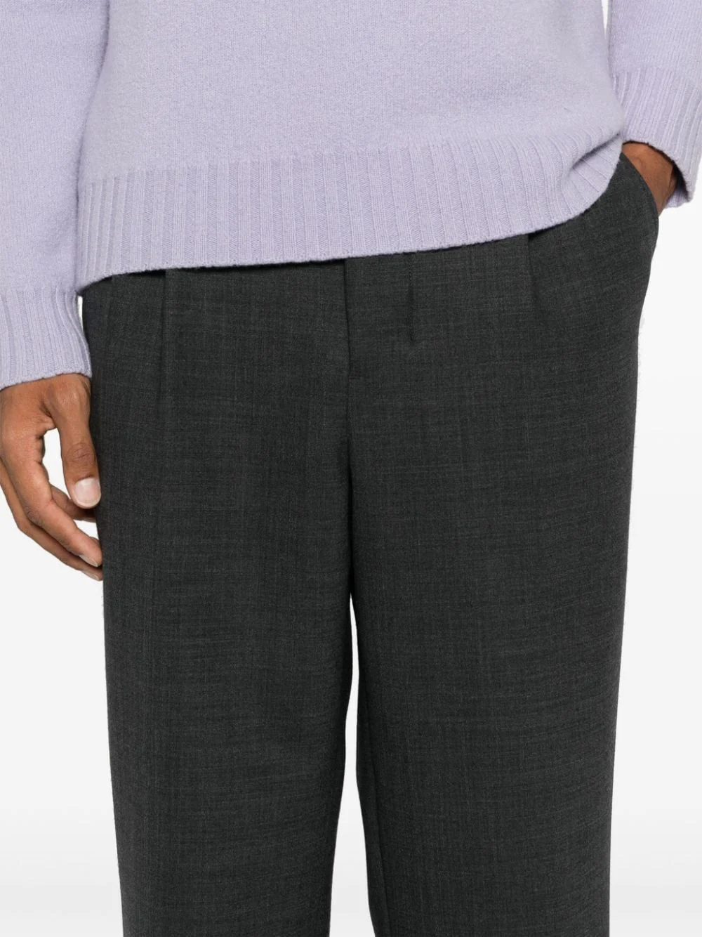 Ami Paris Tailored Carrot Fit Trousers - Image 5