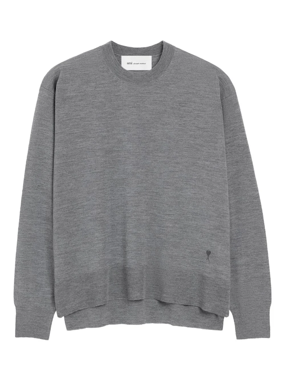 Ami Paris Thin Wool Crewneck Ami de Coeur Sweater - Image 6