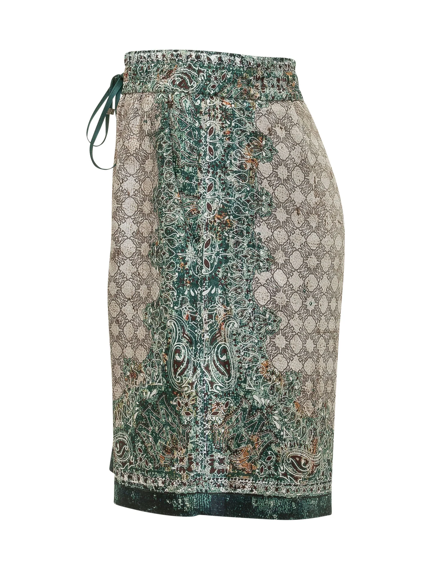 Amiri Bandana Print Shorts with Drawstring - Image 3
