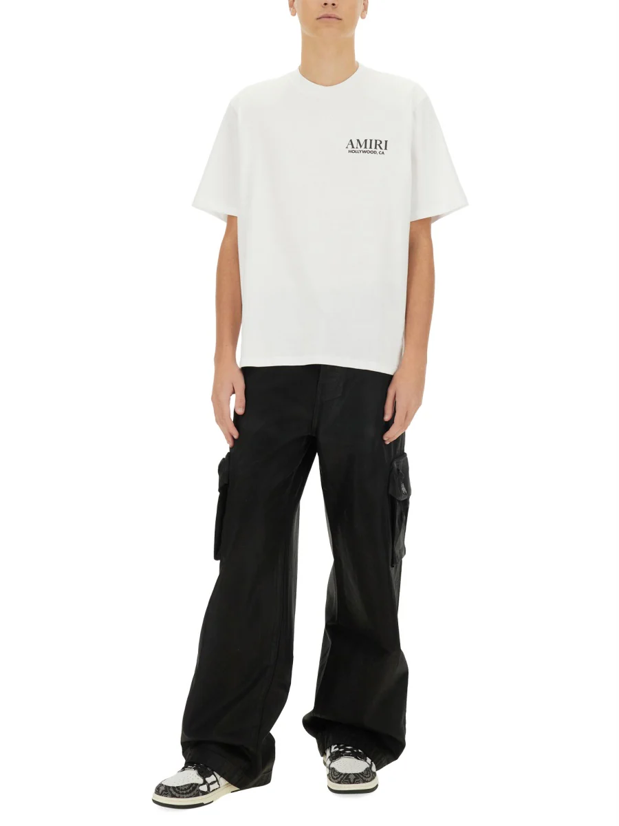 AMIRI Bones Stacked Cotton T-shirt - Image 4