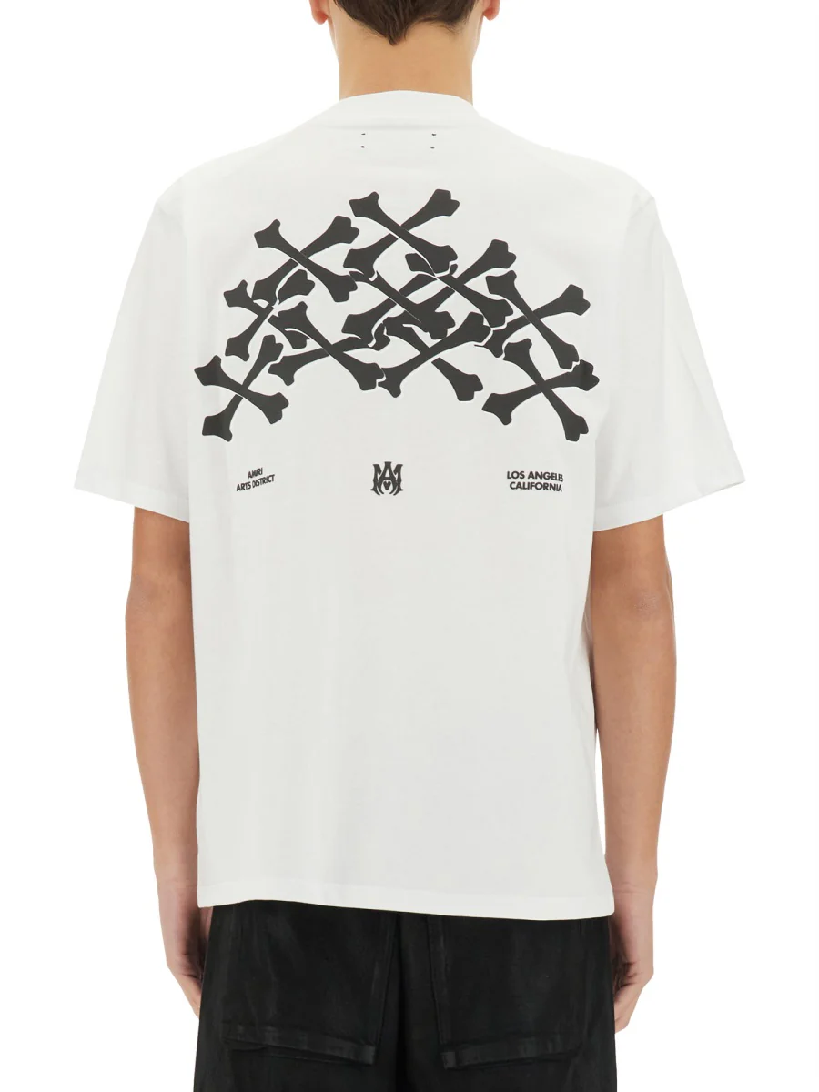 AMIRI Bones Stacked Cotton T-shirt - Image 5