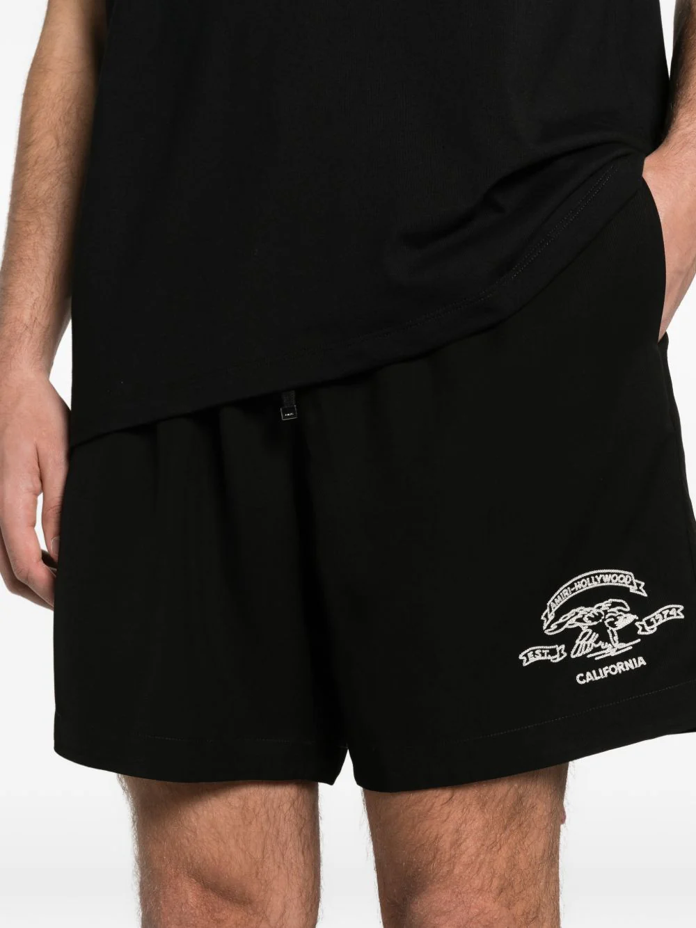 Amiri Graphic Drawstring Shorts - Image 4