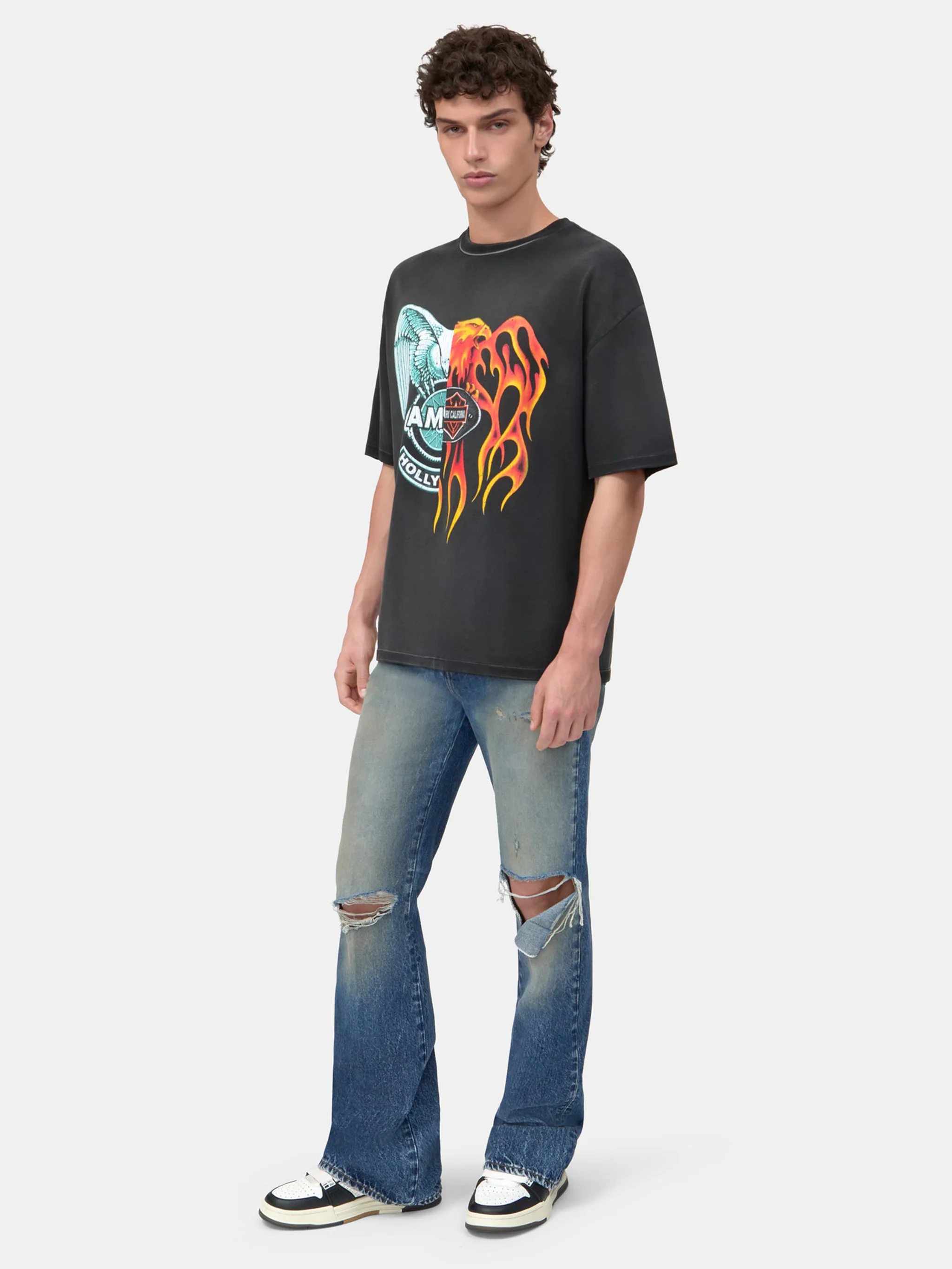 Amiri Graphic Print Round Neck T-shirt - Size M - Image 3