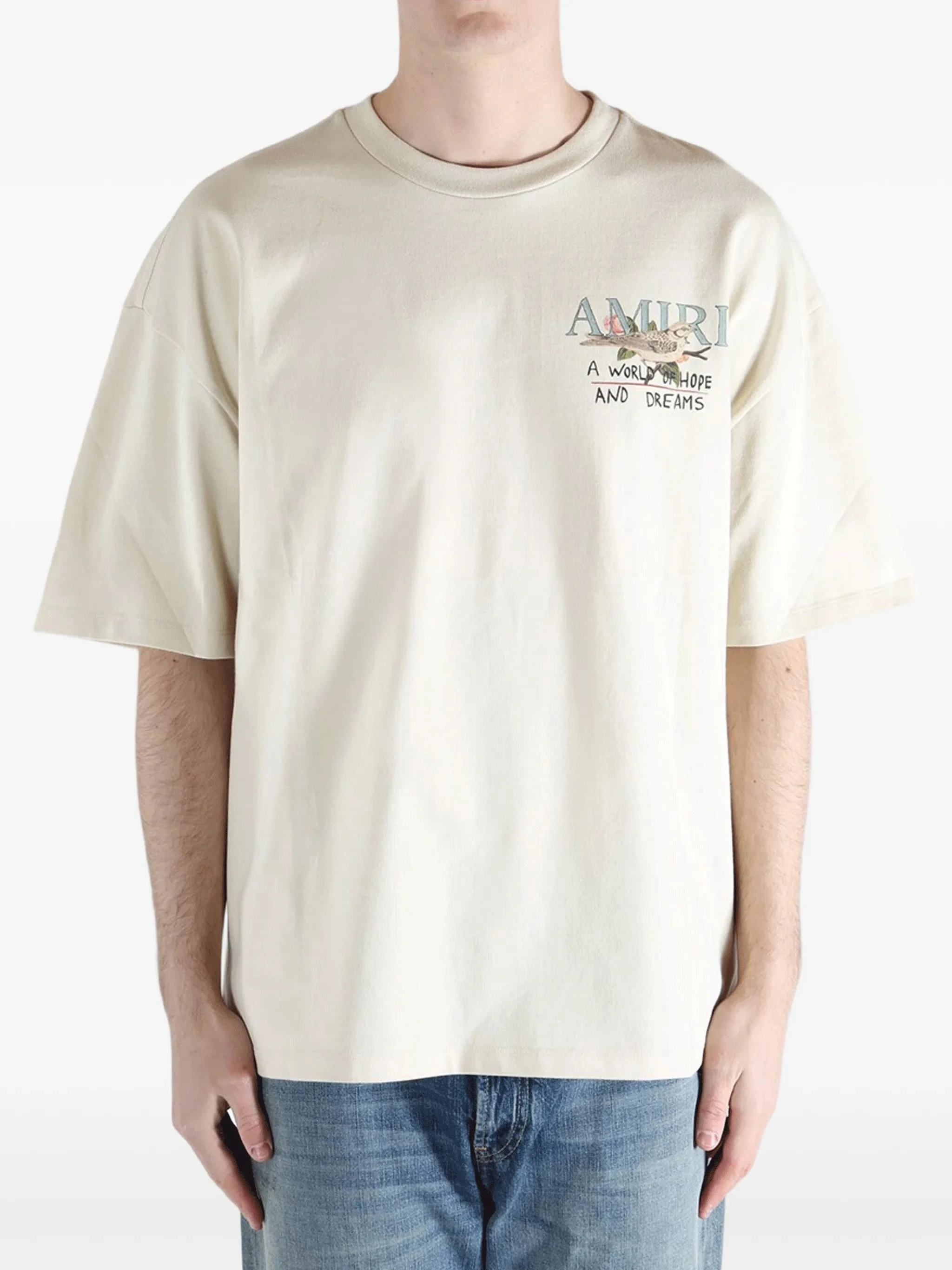 Amiri Men's Classic Crew Neck T-Shirt with Front and Back Print - Image 2