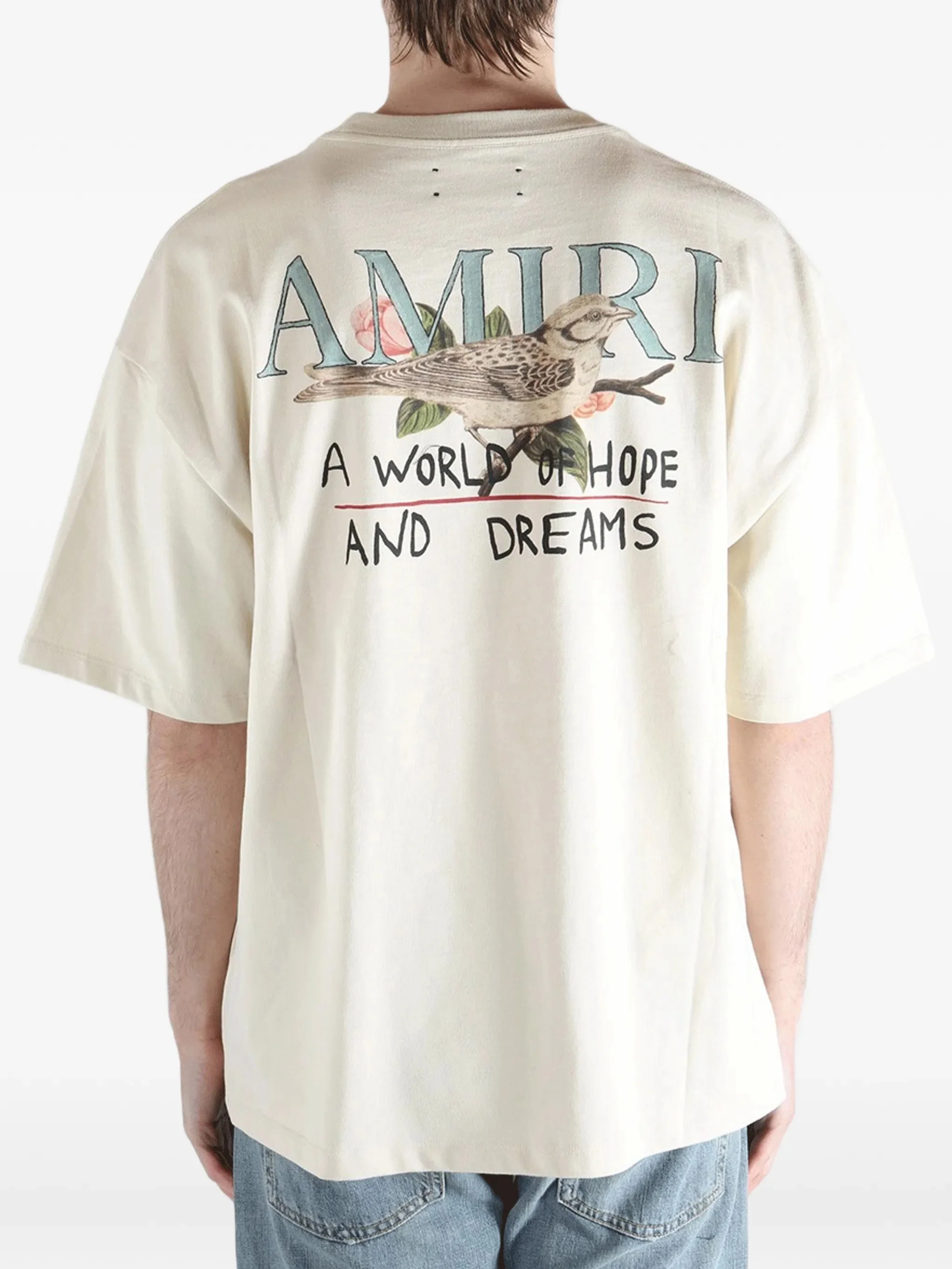 Amiri Men's Classic Crew Neck T-Shirt with Front and Back Print - Image 4