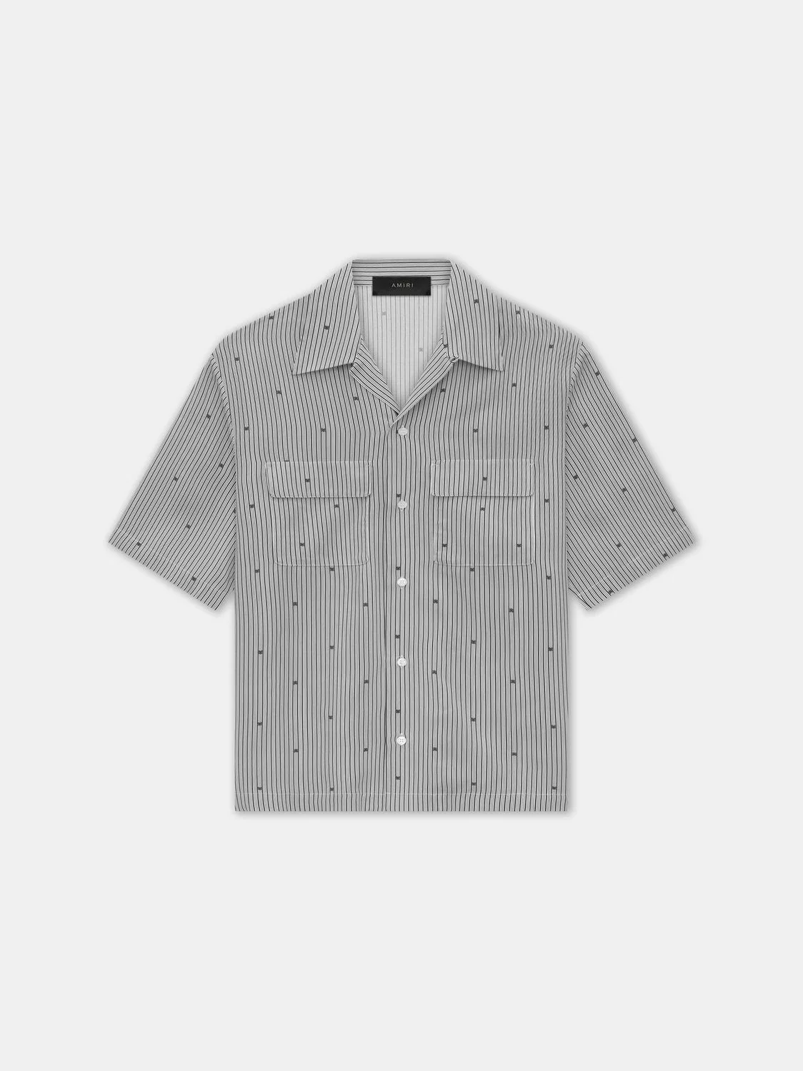 Amiri Mini Pinstripe Camp Shirt