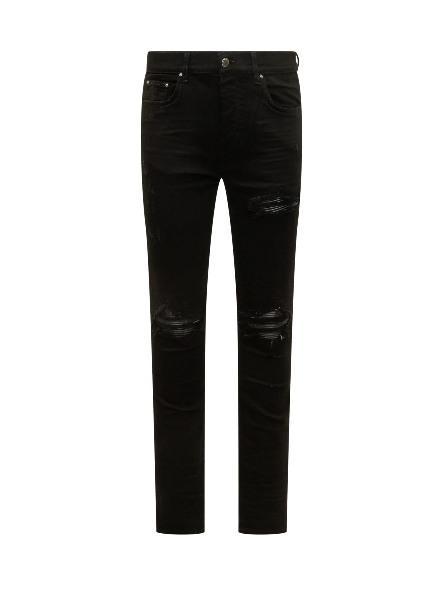 Amiri Mini Strappy Jeans with Five Pockets