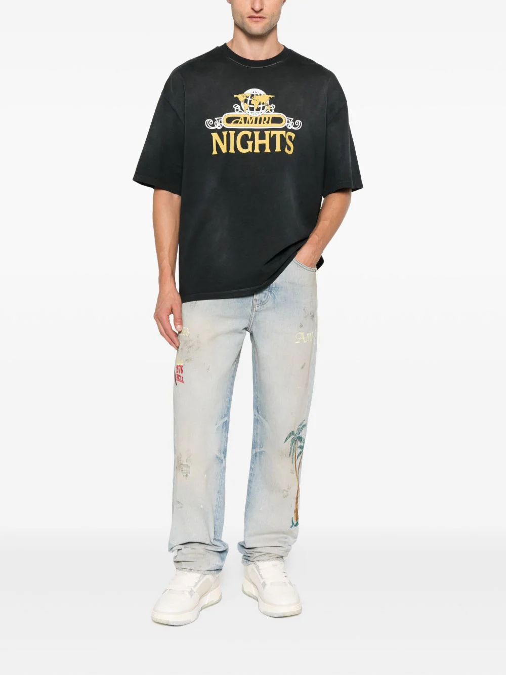 AMIRI 'Nights' Oversized T-shirt - Image 4