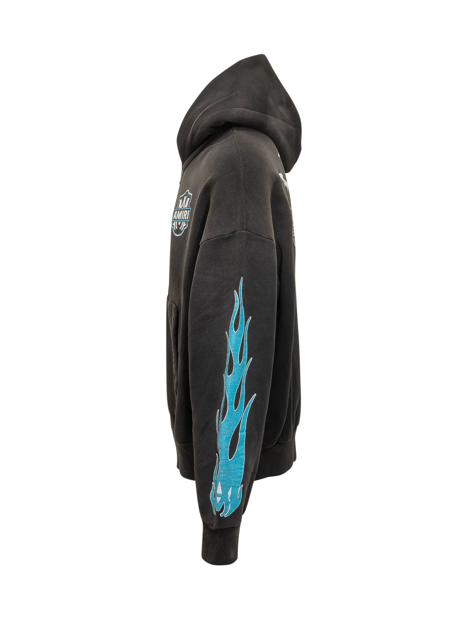 Amiri Stylish Mini Hoodie Sweatshirt with Kangaroo Pockets - Image 3