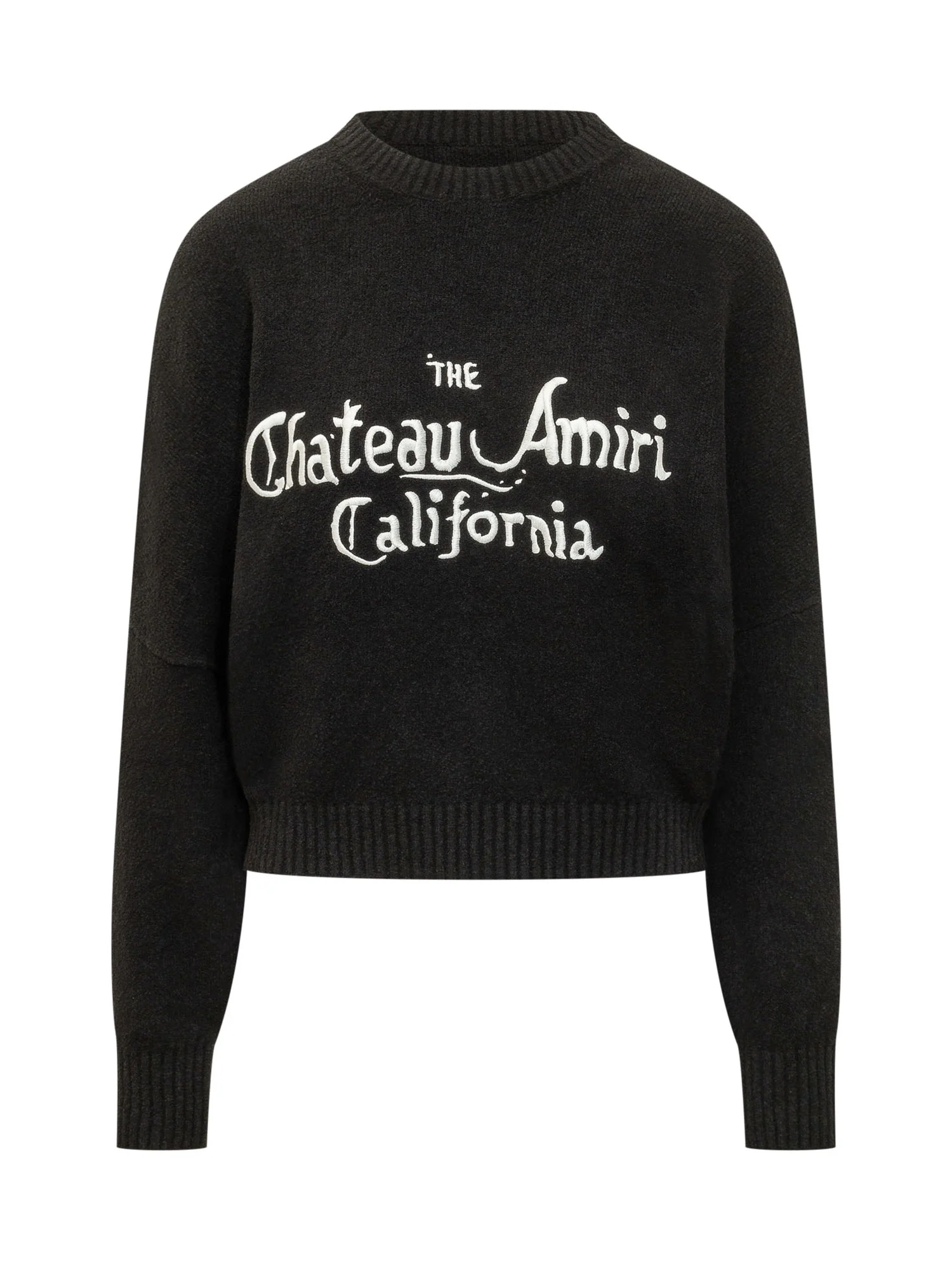 Amiri Sweater Giro Neck with Statement Print