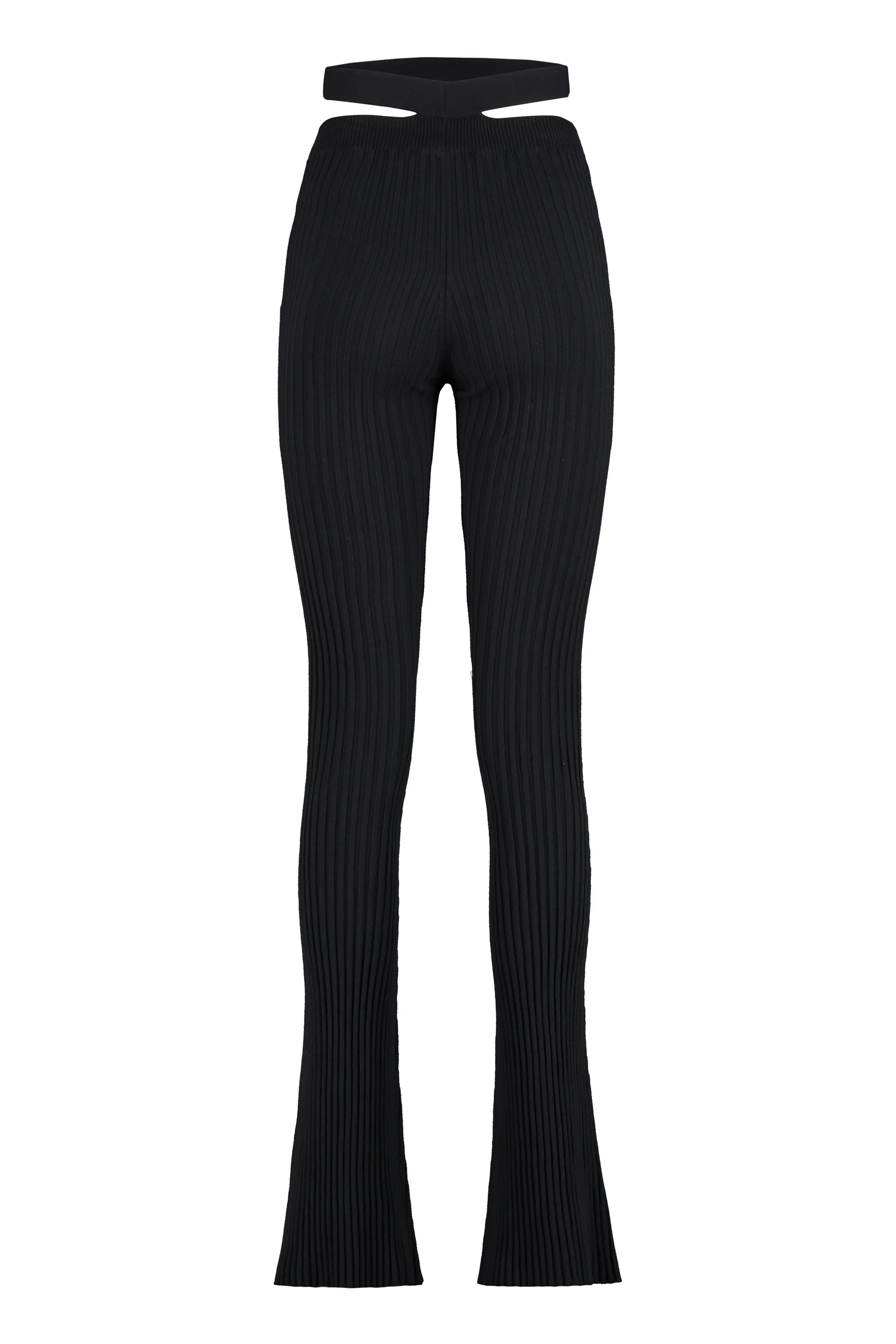 ANDREADAMO Ribbed-knit Flared Trousers - Image 4
