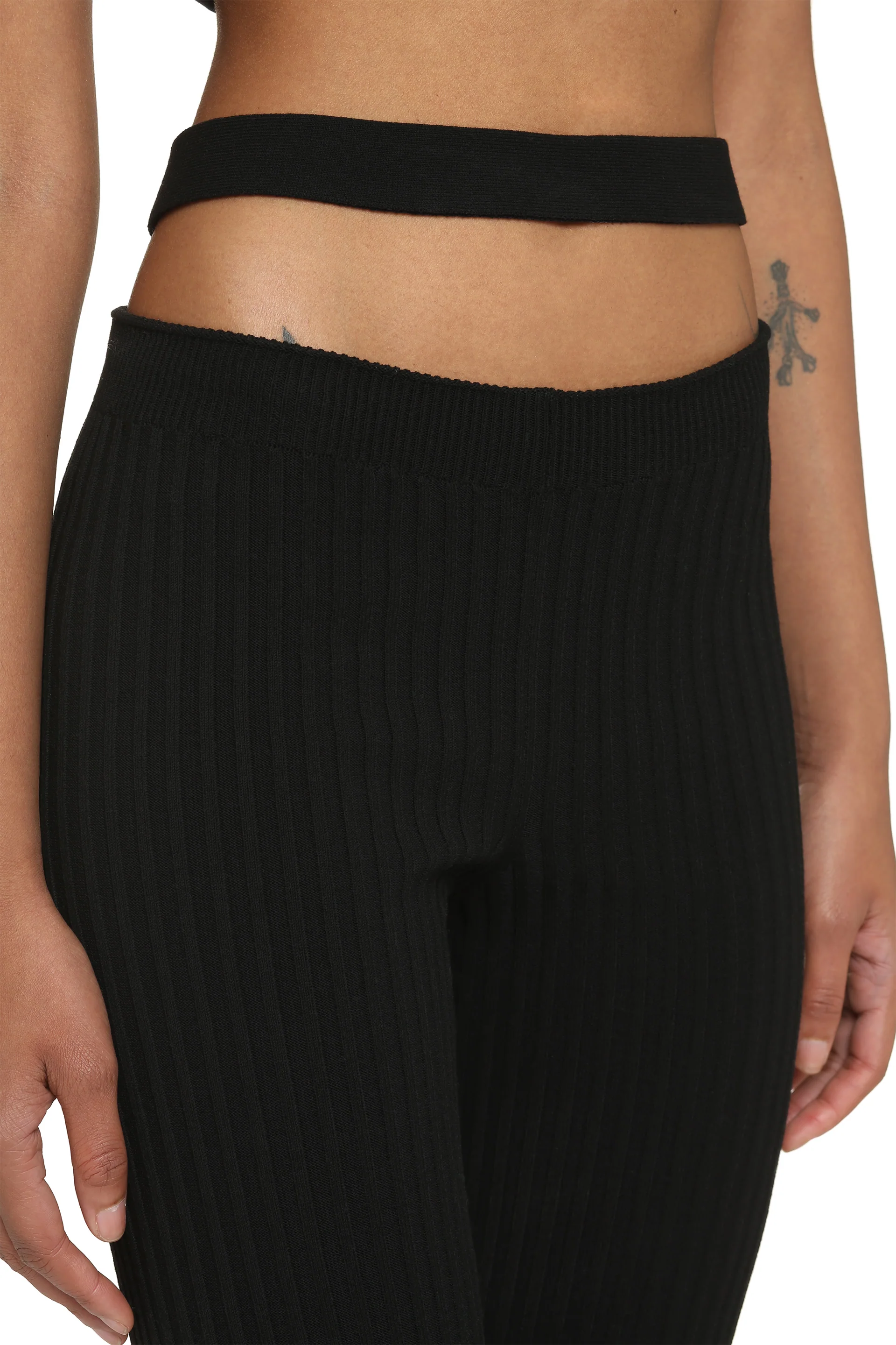 ANDREADAMO Ribbed-knit Flared Trousers - Image 7