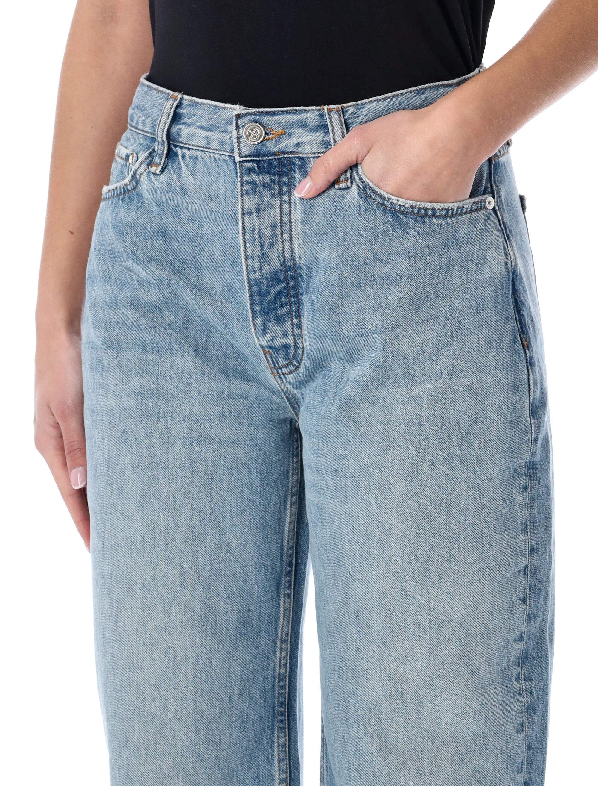 Anine Bing Midweight Cotton Barrel Jeans - Ankle Length - Image 3