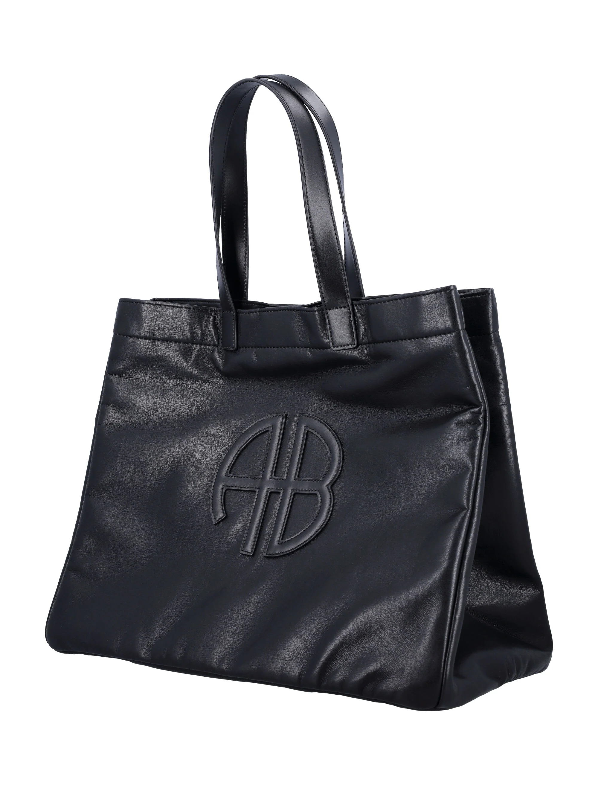 Anine Bing Mini Chic Leather Tote for Women - FW25 - Image 3