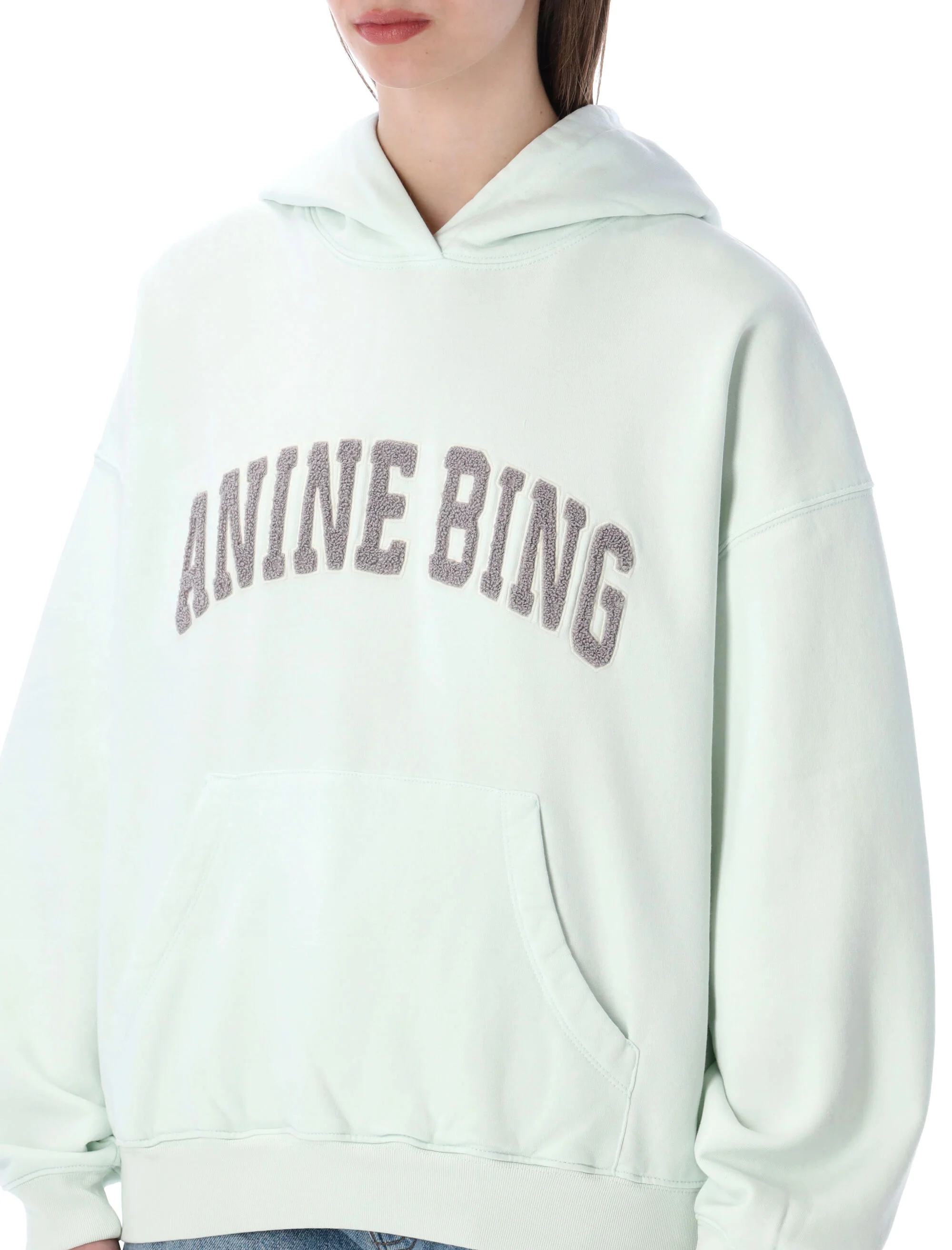 Anine Bing Oversized Vintage-Inspired Hoodie Sweatshirt - Image 3