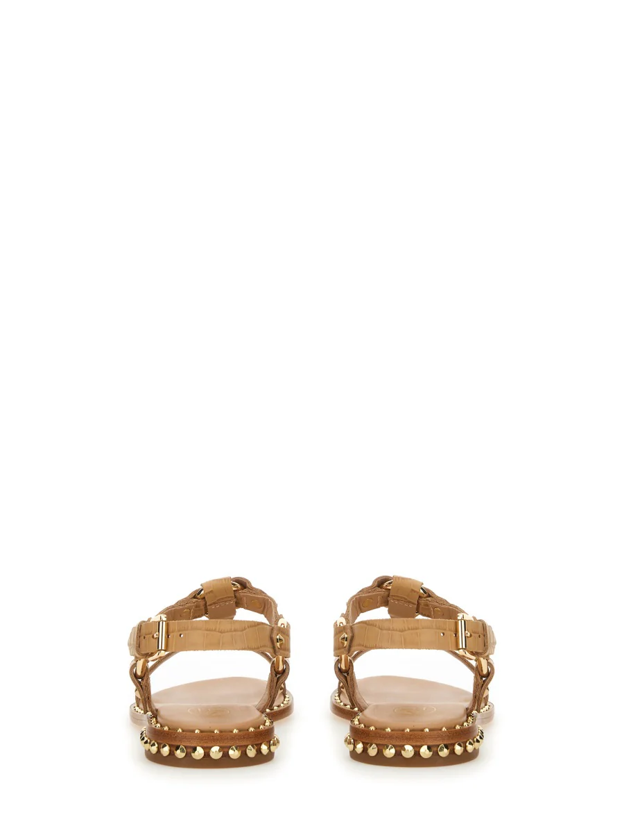 ASH Patsy Bis Croc Printed Embellished Flat Sandal - Image 3