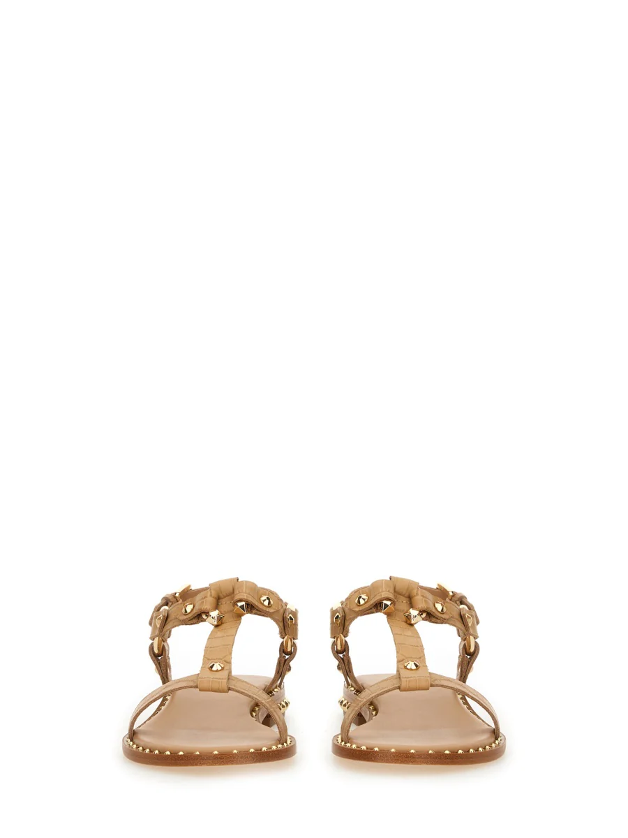 ASH Patsy Bis Croc Printed Embellished Flat Sandal - Image 4