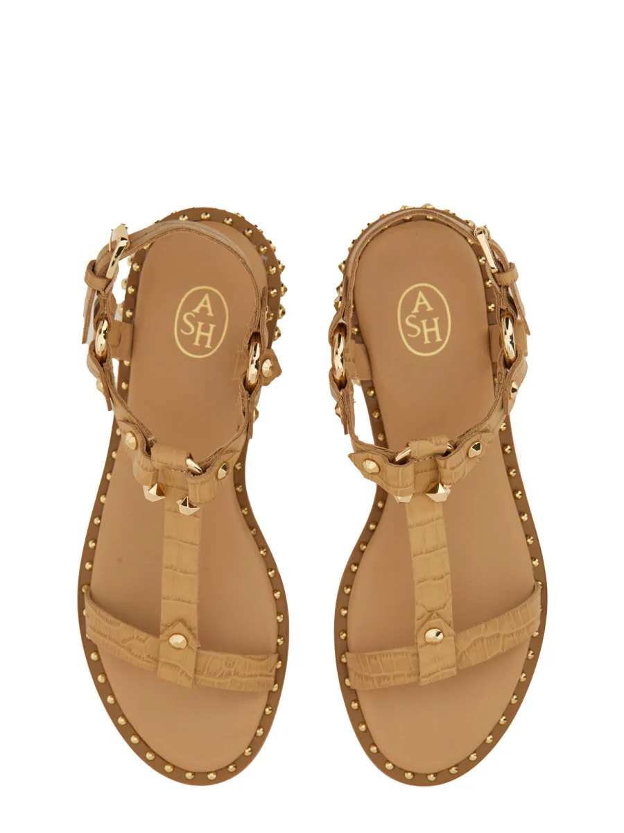ASH Patsy Bis Croc Printed Embellished Flat Sandal - Image 6
