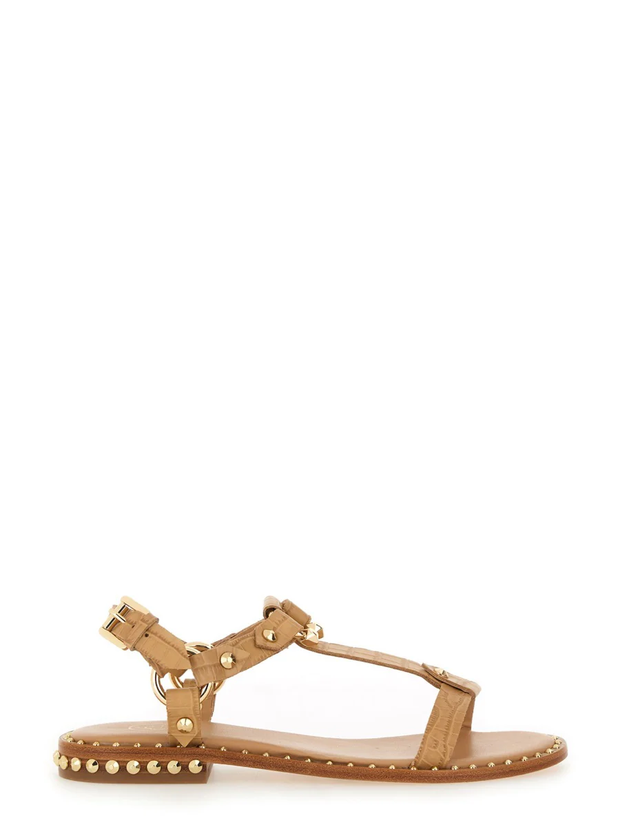 ASH Patsy Bis Croc Printed Embellished Flat Sandal - Image 7