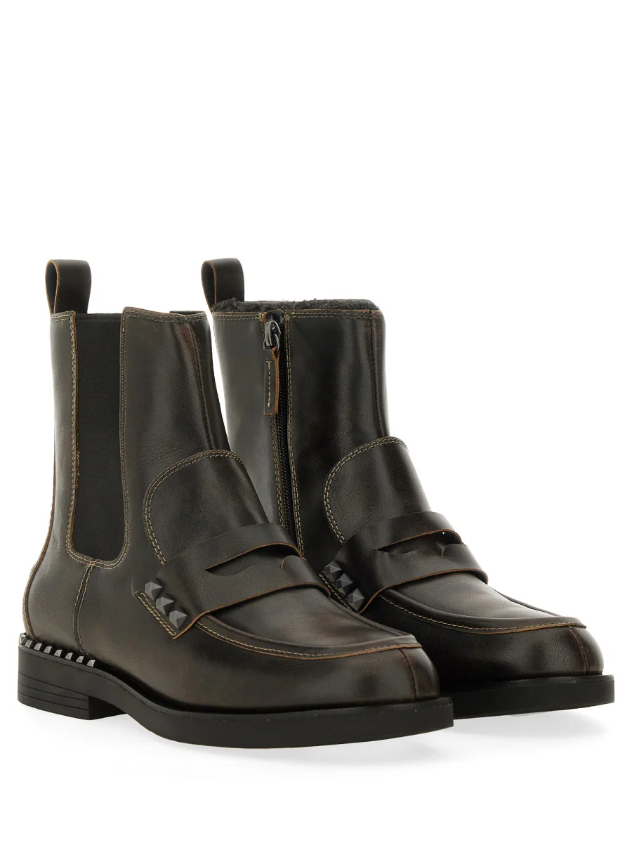 ASH Wings Studs Leather Boot - Image 2