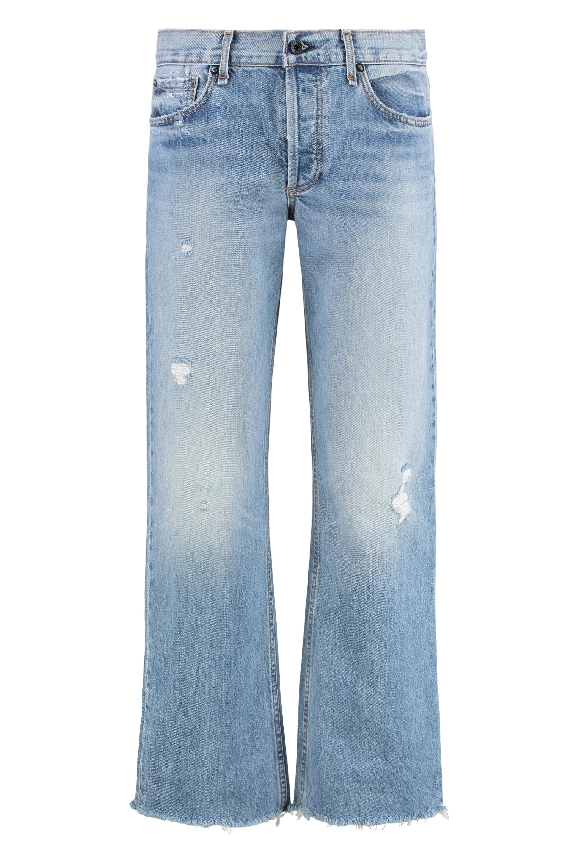 ASKK NY Frayed-hem Jeans