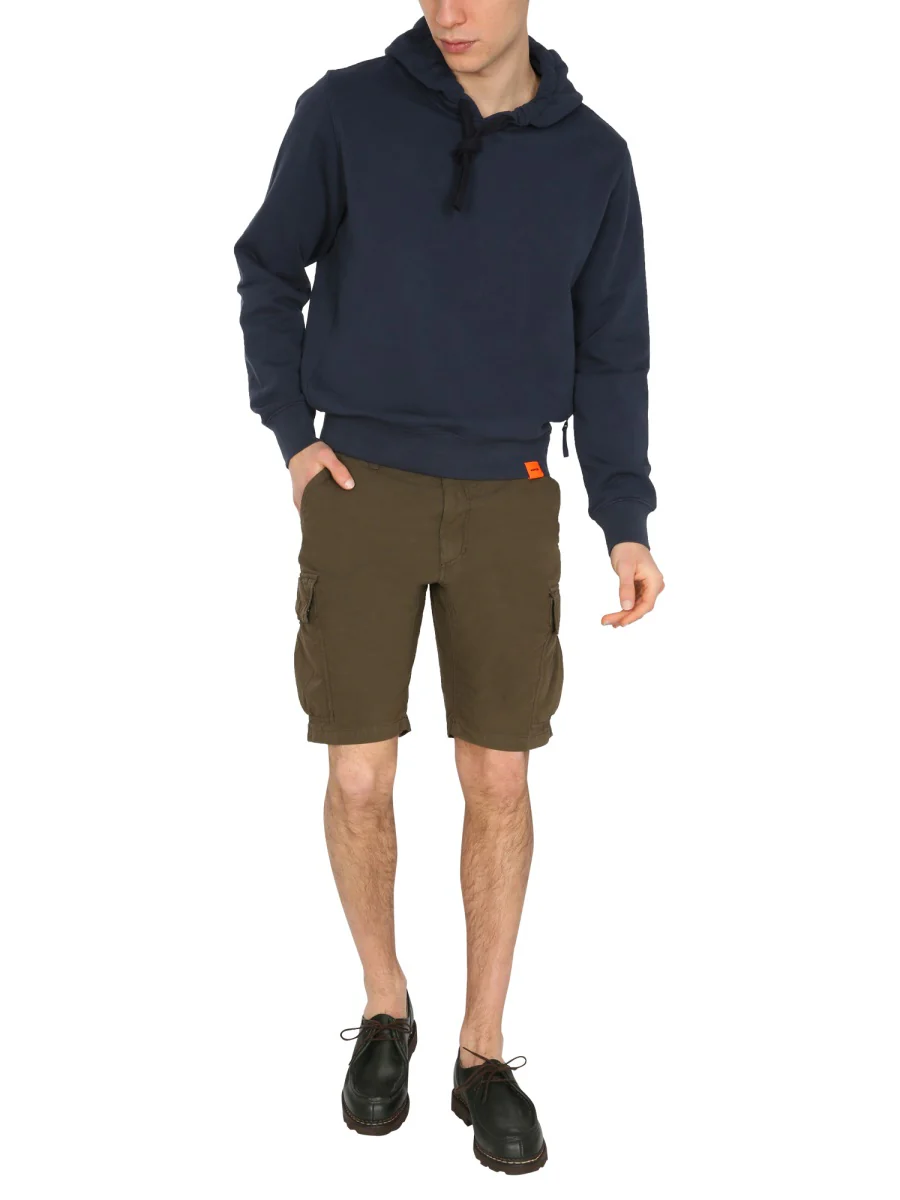 Aspesi Men's Cargo Shorts with Zip and Button Closure - Image 2