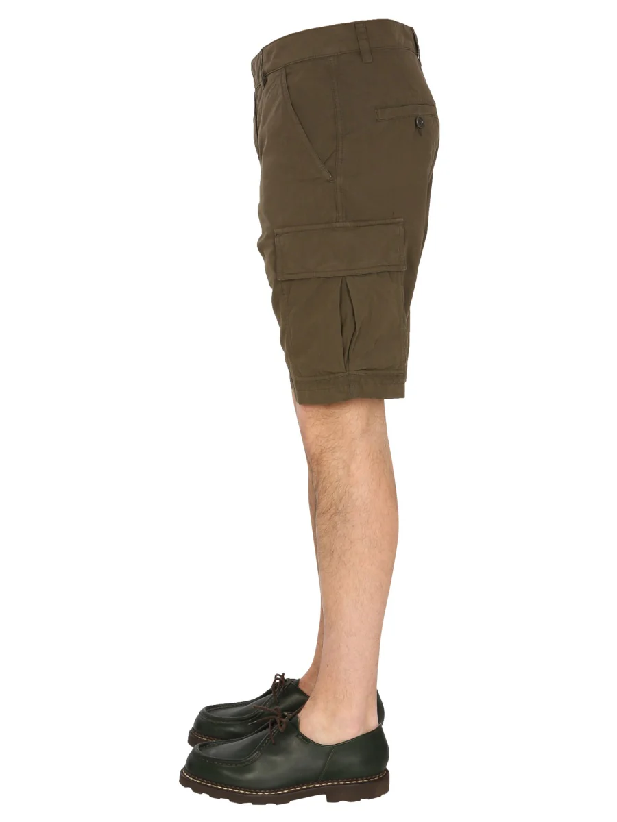 Aspesi Men's Cargo Shorts with Zip and Button Closure - Image 3