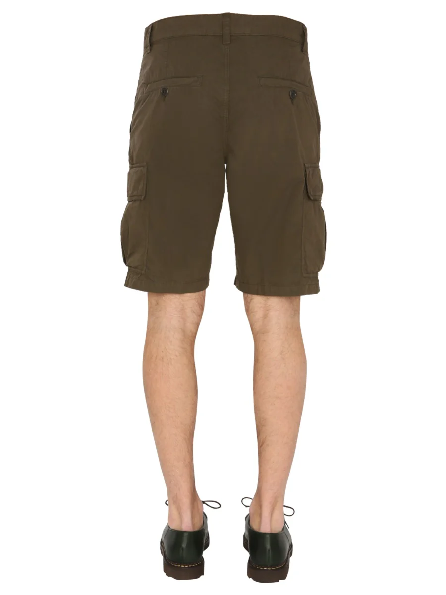 Aspesi Men's Cargo Shorts with Zip and Button Closure - Image 4