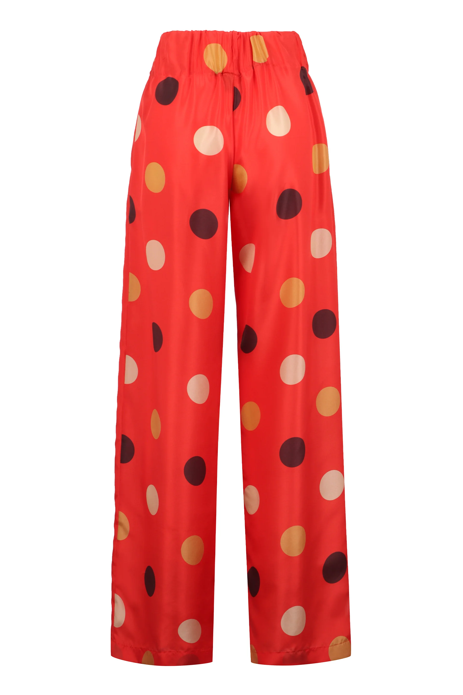 ASPESI Printed Silk Pants with Elastic Waistband - Image 4