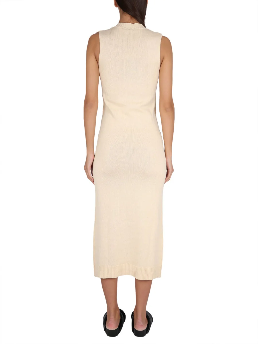 ASPESI V-neck Sleeveless Long Dress - Image 3