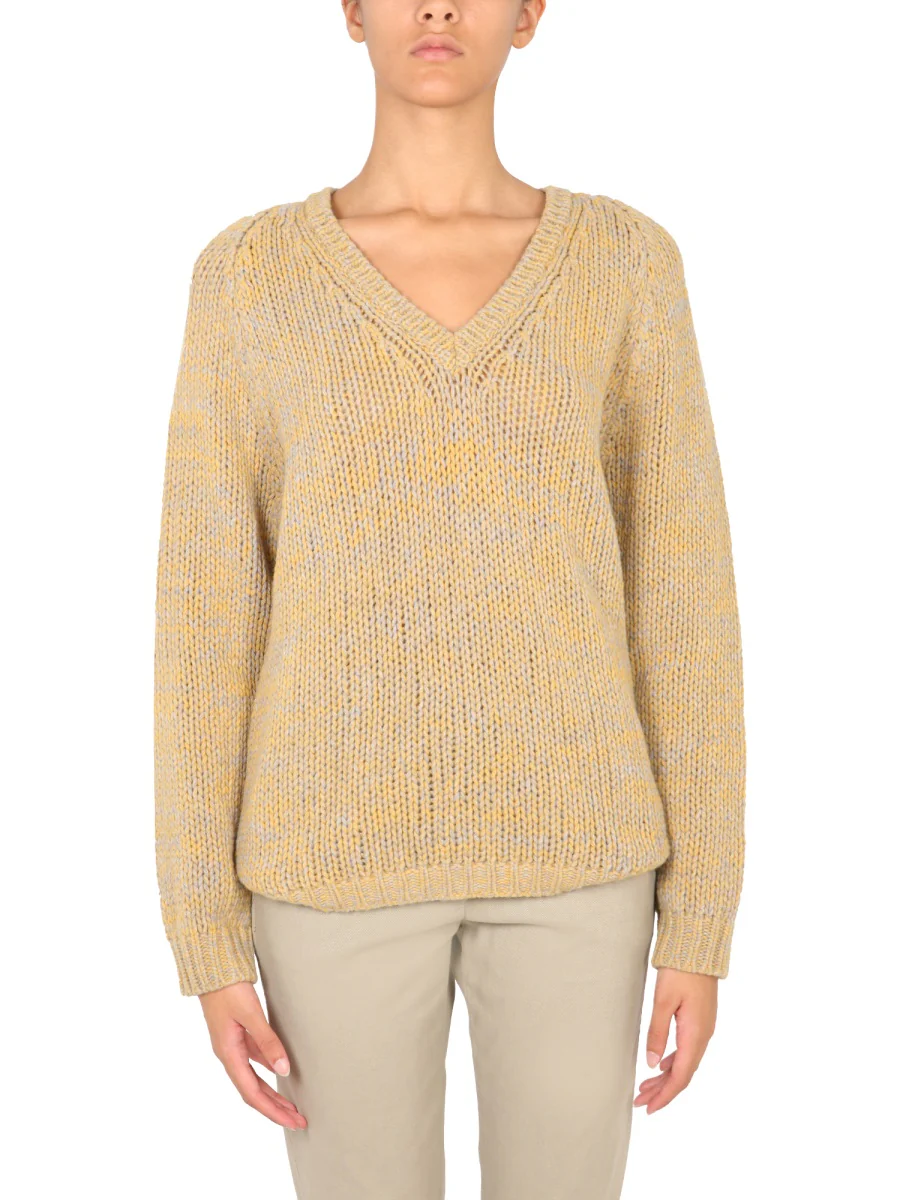 ASPESI Virgin Wool V-neck Jumper