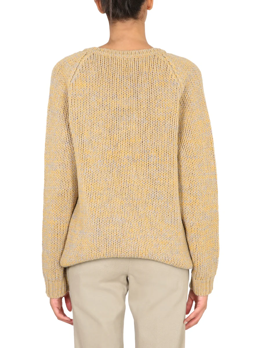 ASPESI Virgin Wool V-neck Jumper - Image 3