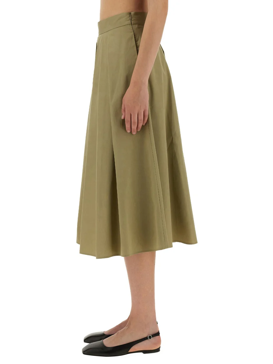 Aspesi Wide Fit Cotton Skirt - Size 40 IT - Image 4