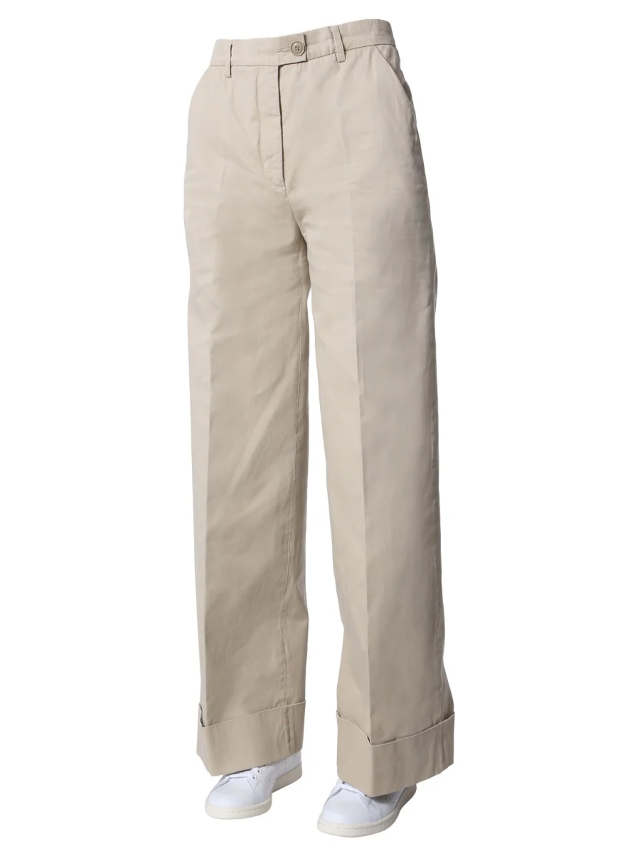 ASPESI Wide Leg Denim Trousers - Image 3