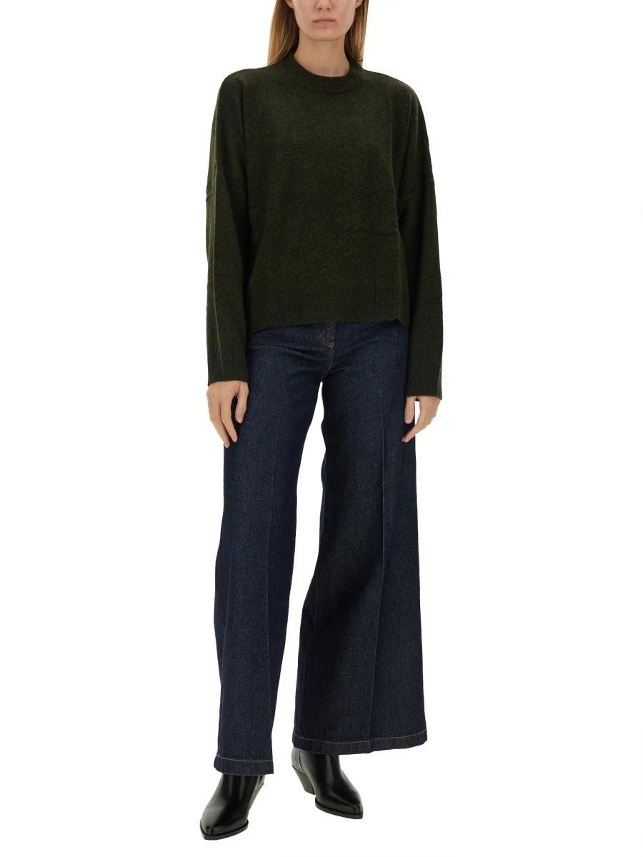 Aspesi Wool T-Shirt - Regular Fit, - Image 2