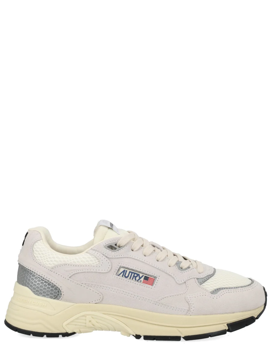 AUTRY Hyperway Leather-Trimmed Suede and Mesh Sneakers