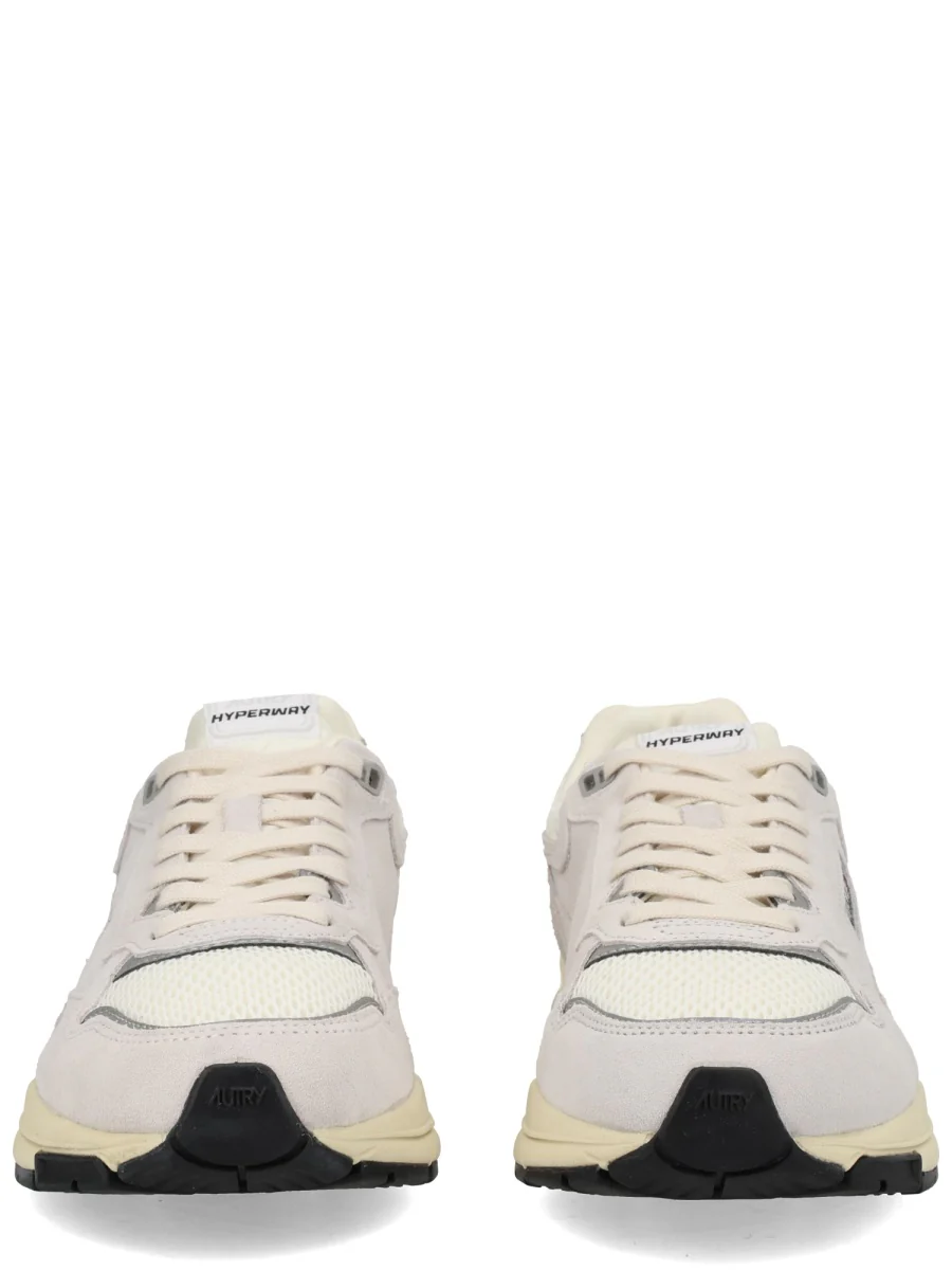 AUTRY Hyperway Leather-Trimmed Suede and Mesh Sneakers - Image 3