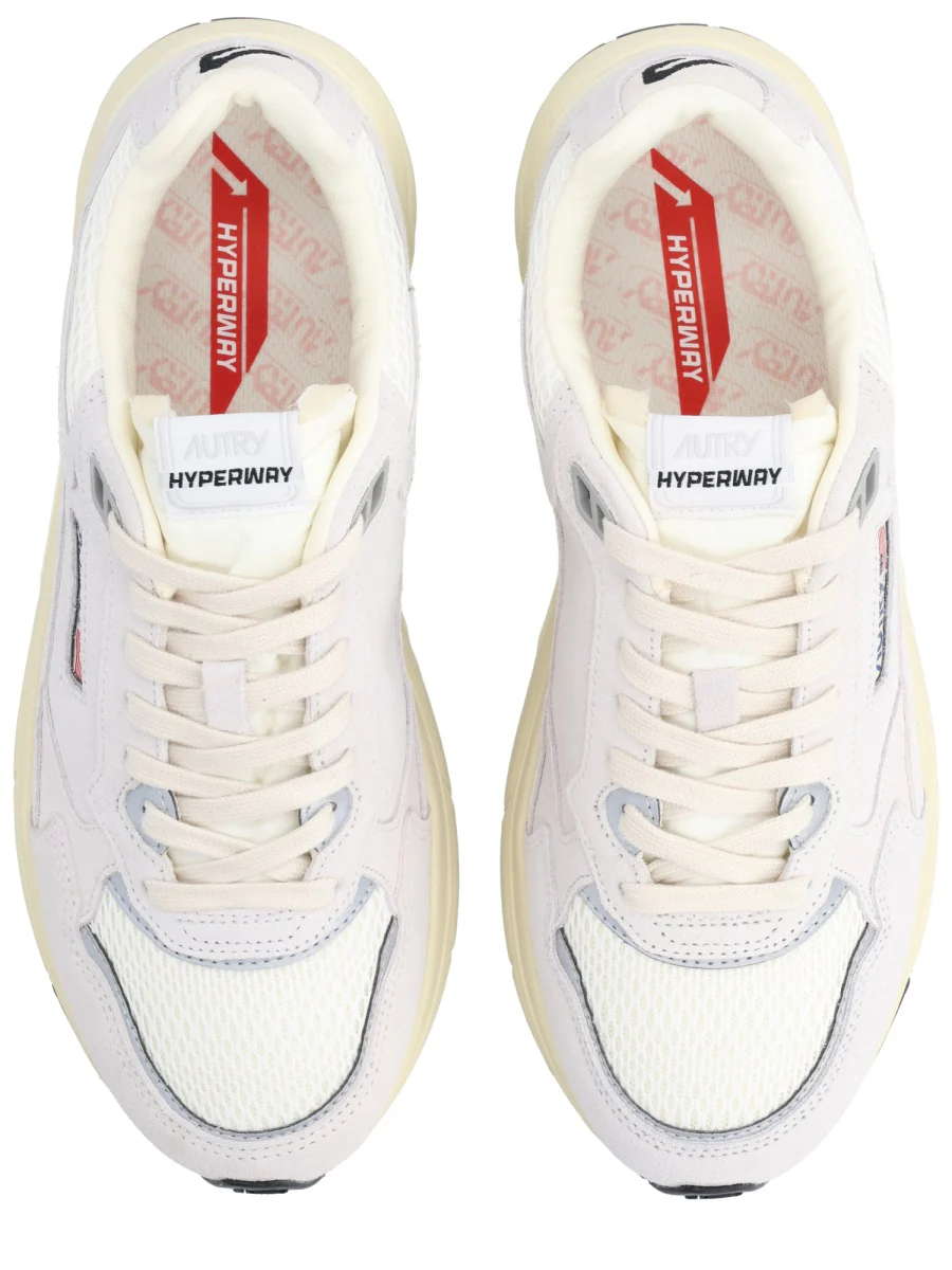 AUTRY Hyperway Leather-Trimmed Suede and Mesh Sneakers - Image 6