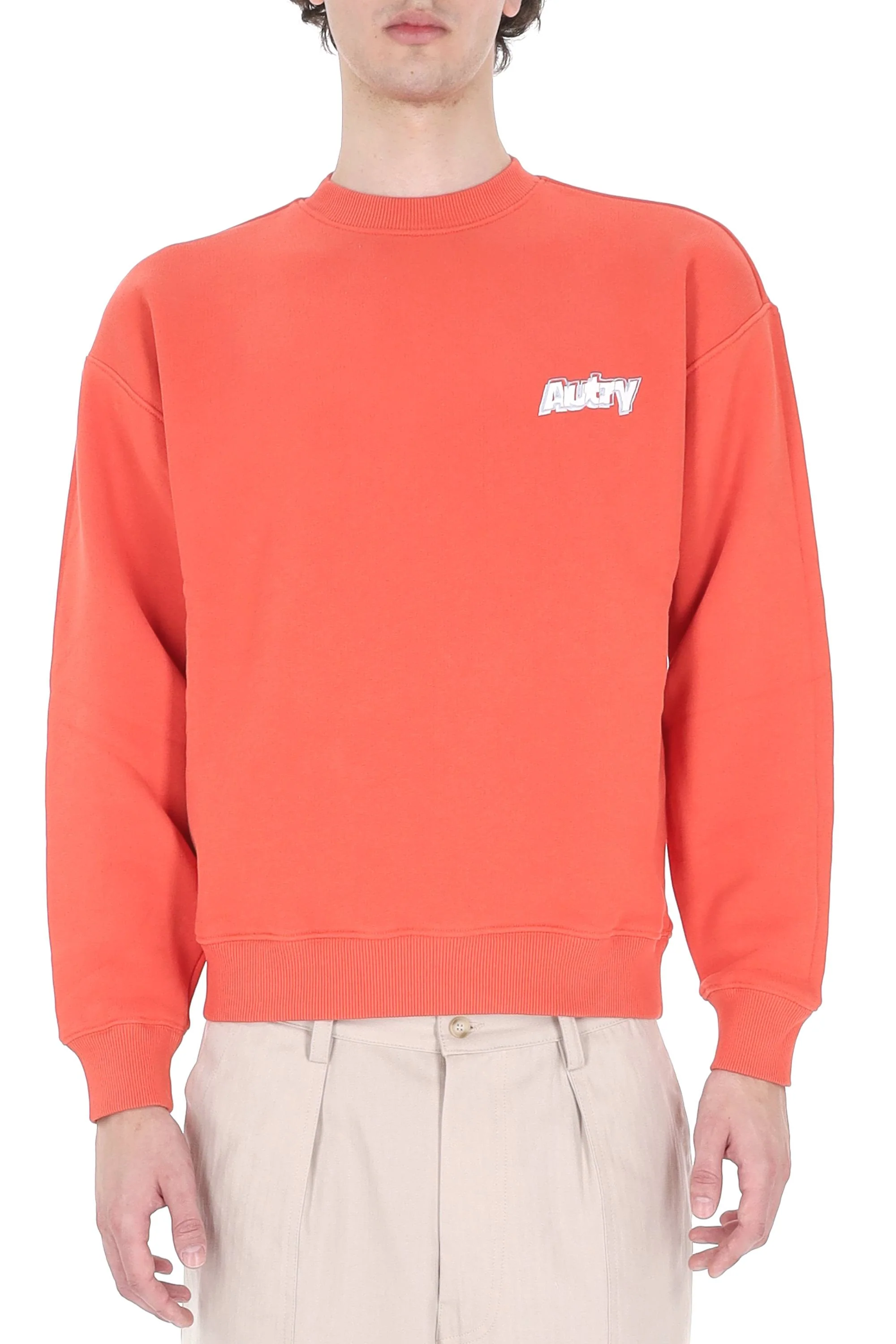 Autry Men's Classic Coral Red Sweater